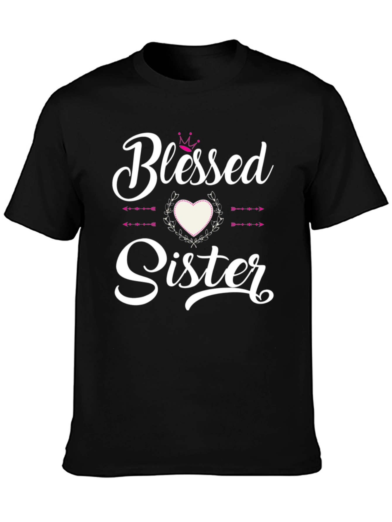 Blessed Sister Graphic Tee - Black
