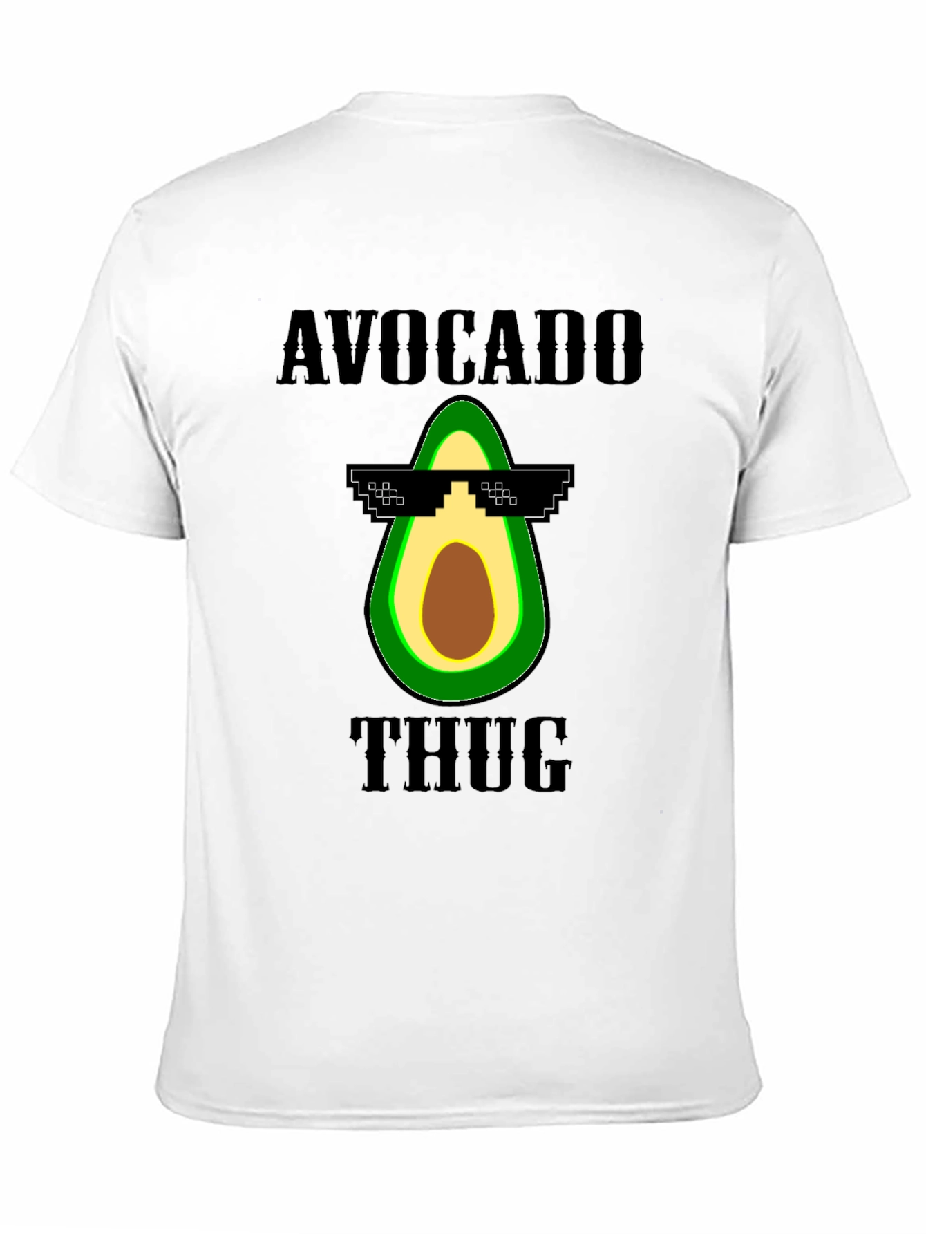 Avocado Thug Life Graphic Tee - Funny Novelty T-Shirt