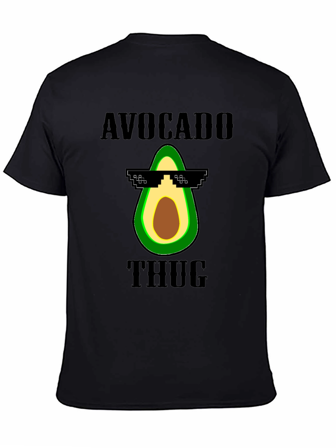 Avocado Thug Life Graphic Tee - Funny Novelty T-Shirt