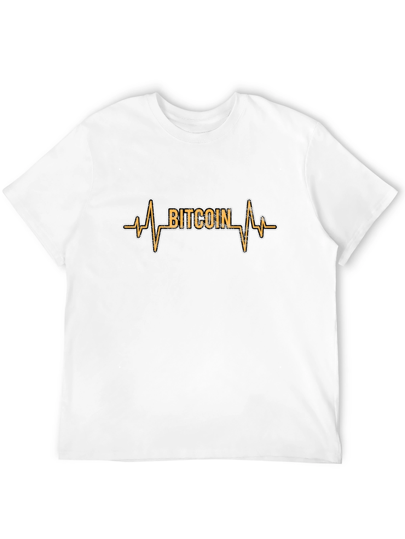 Bitcoin Heartbeat Black T-Shirt
