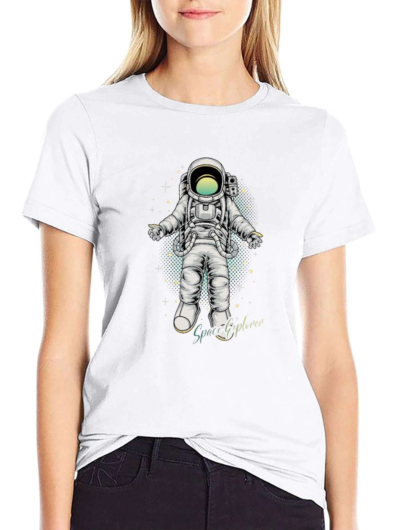 Space Explorer Graphic T-Shirt - Cool Astronaut Design