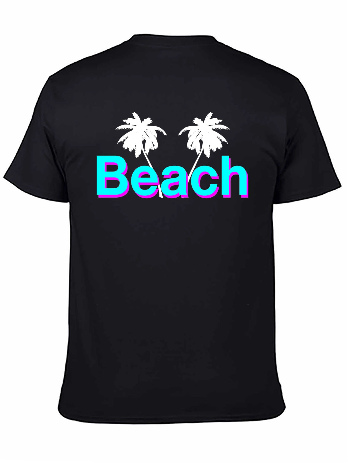 Beach Palm Tree T-Shirt - Retro Summer Vibes