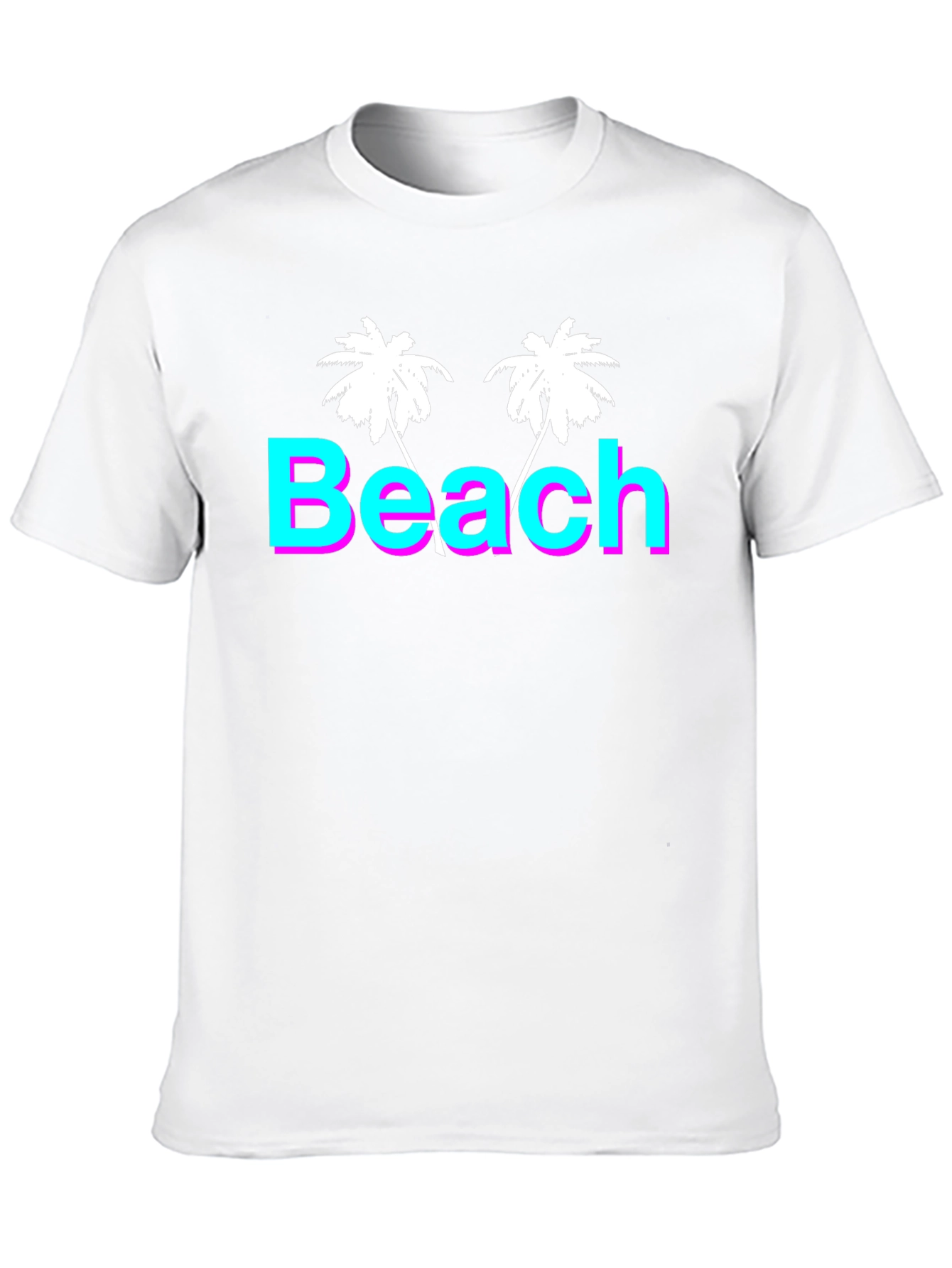 Beach Palm Tree T-Shirt - Retro Summer Vibes