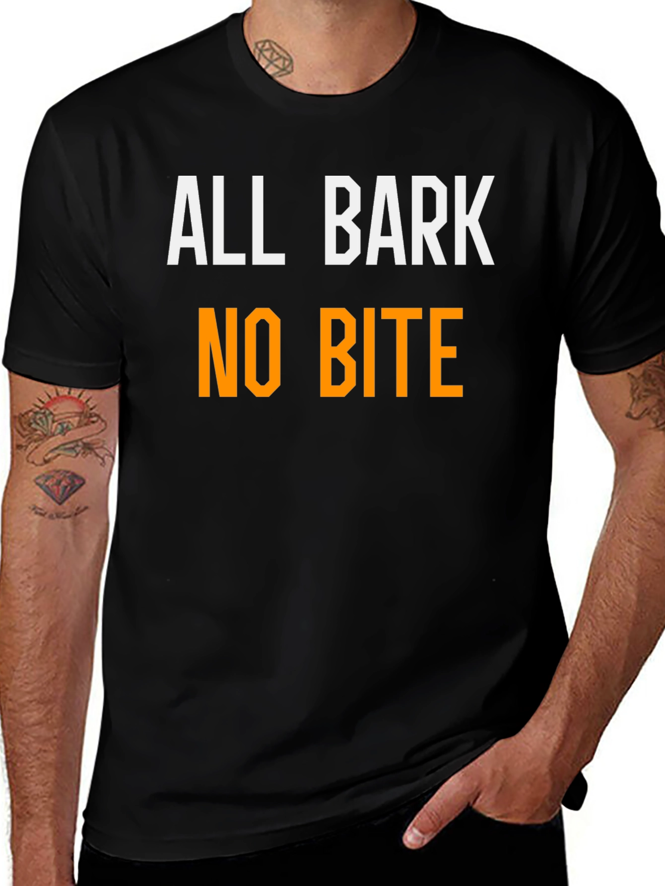 All Bark No Bite Funny T-Shirt