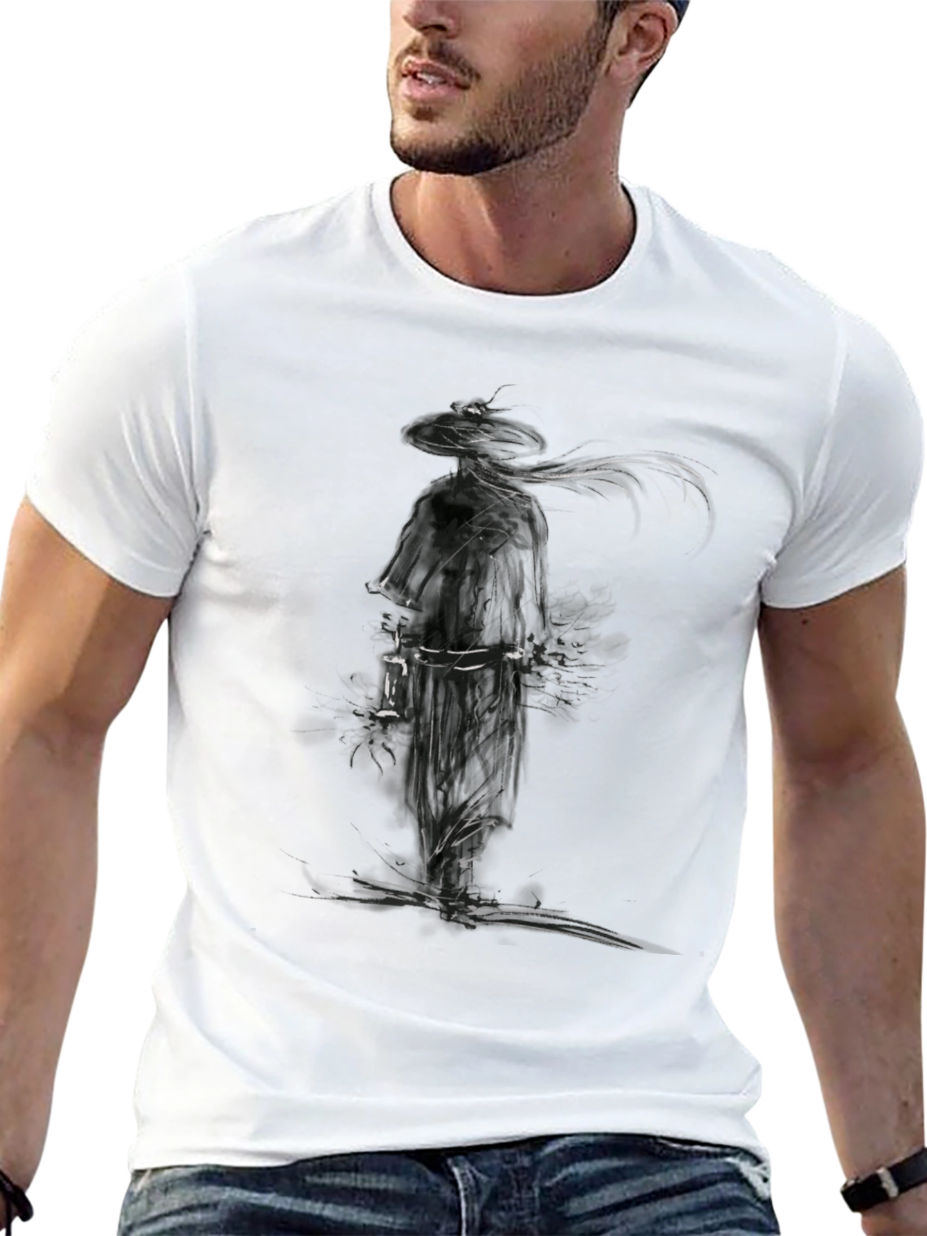 Samurai Graphic Black T-Shirt - Stylish and Unique Design