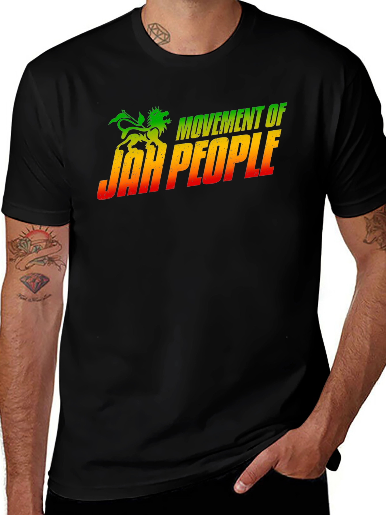 Rasta Jah People Lion T-Shirt Reggae Roots