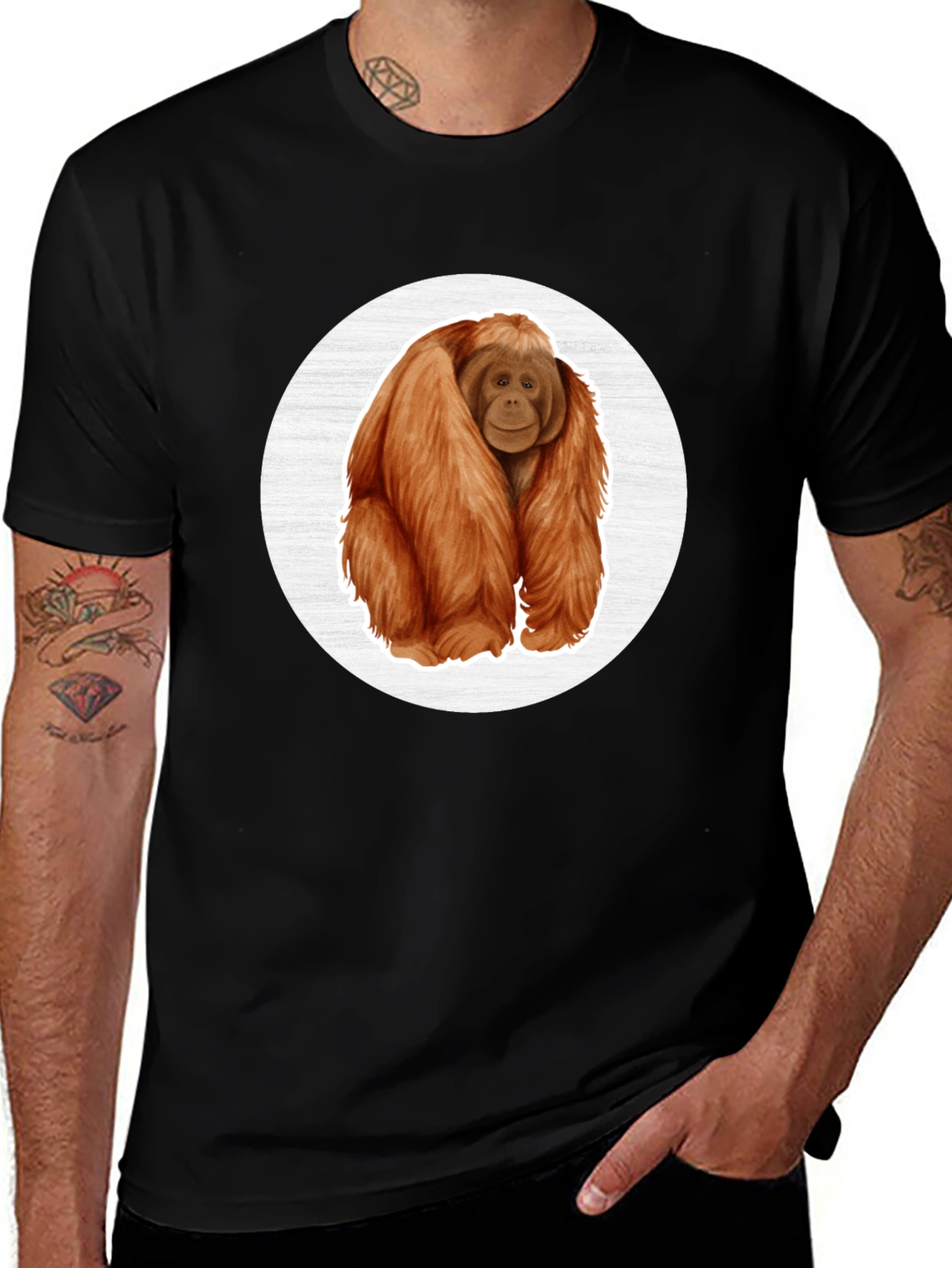 Orangutan Graphic Tee - Cool Animal Lovers Shirt