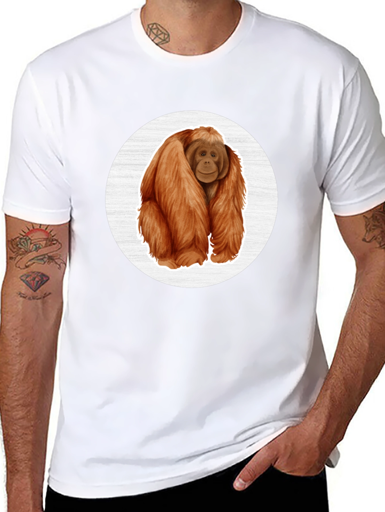 Orangutan Graphic Tee - Cool Animal Lovers Shirt