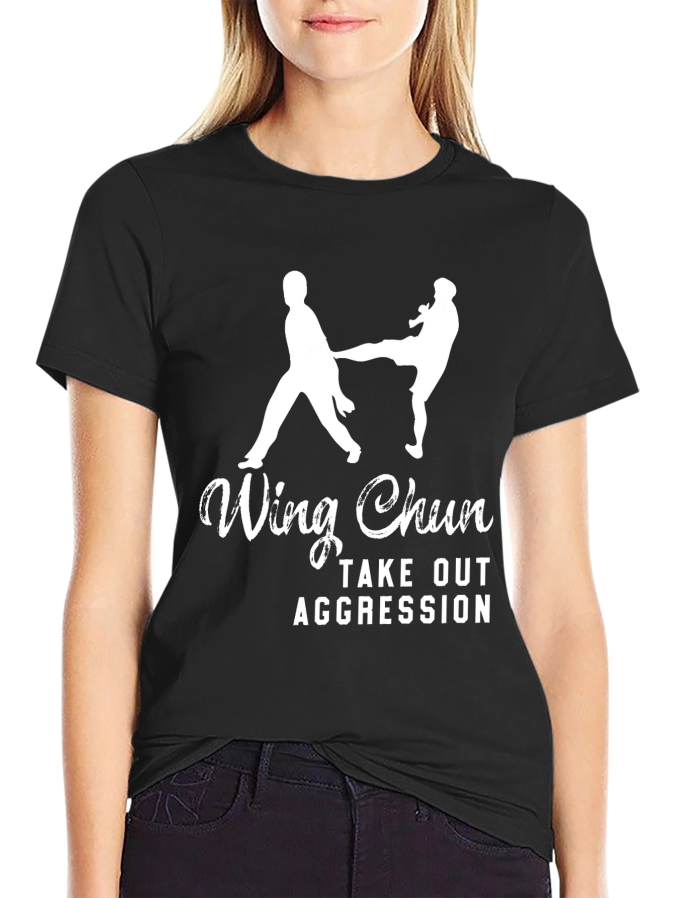 Wing Chun Take Out Aggression Graphic T-Shirt