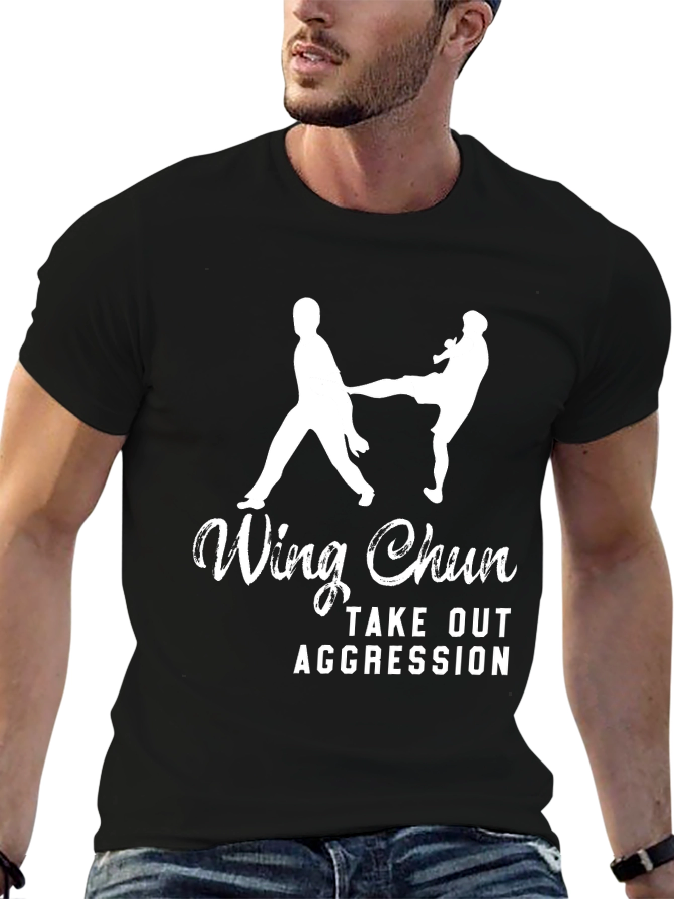 Wing Chun Take Out Aggression Graphic T-Shirt