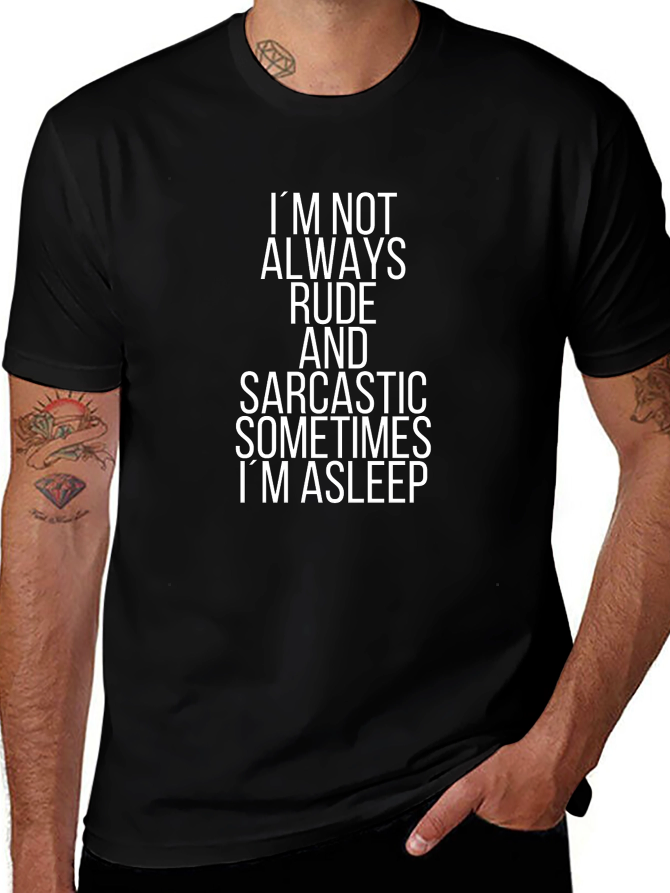 Funny Sarcastic Graphic Print Crewneck T-Shirt