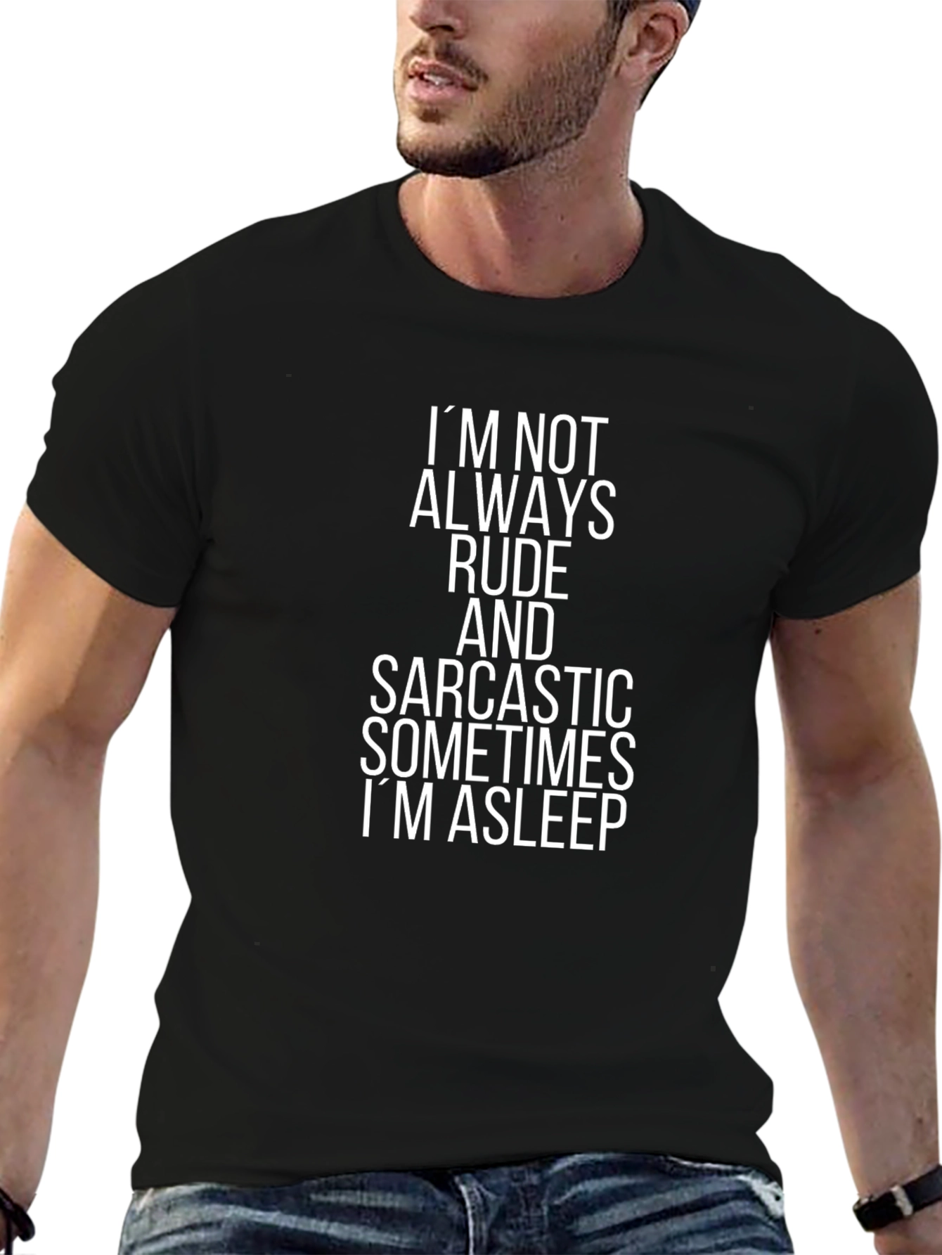 Funny Sarcastic Graphic Print Crewneck T-Shirt