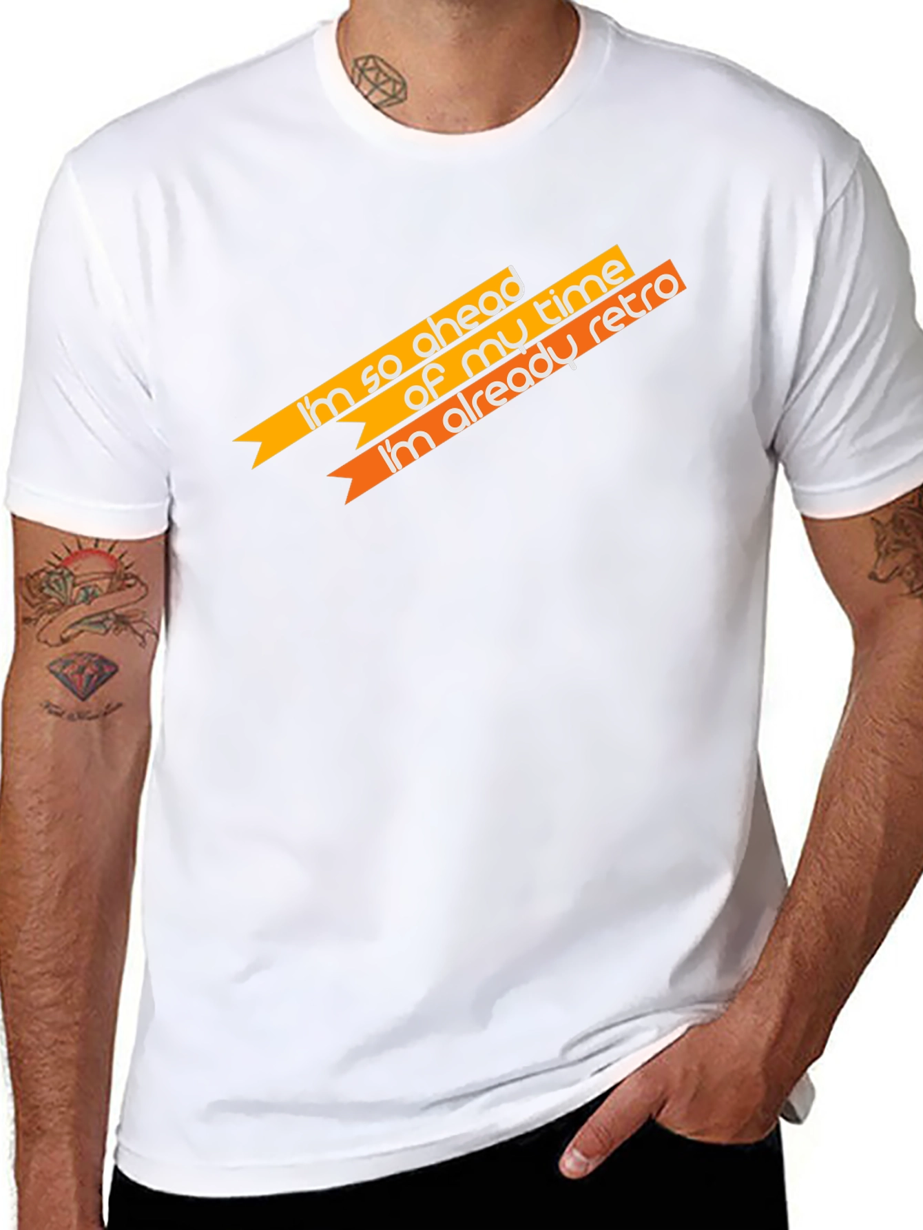 Retro Style Slogan T-Shirt - Ahead of My Time