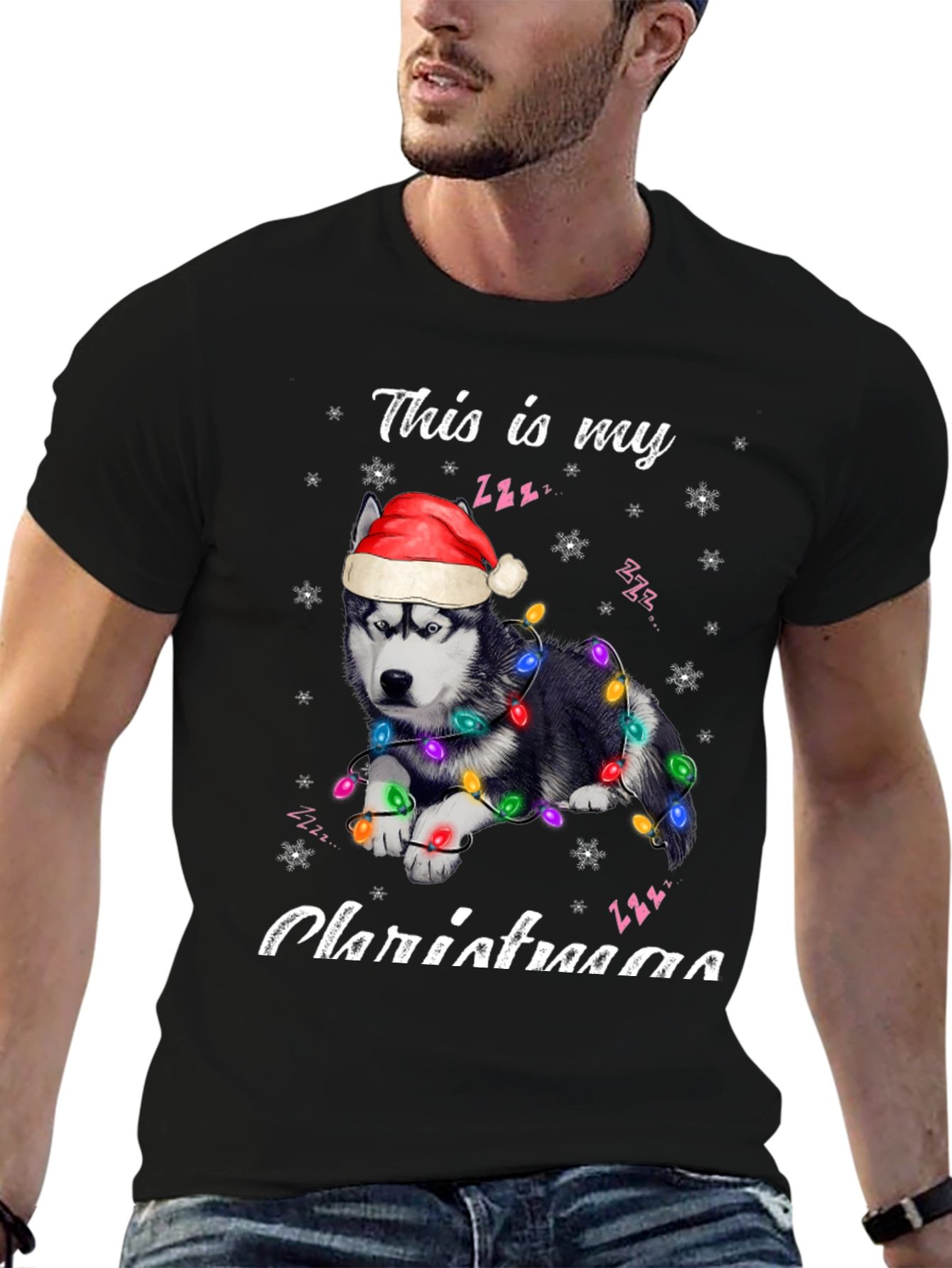 Festive Dog Christmas T-Shirt