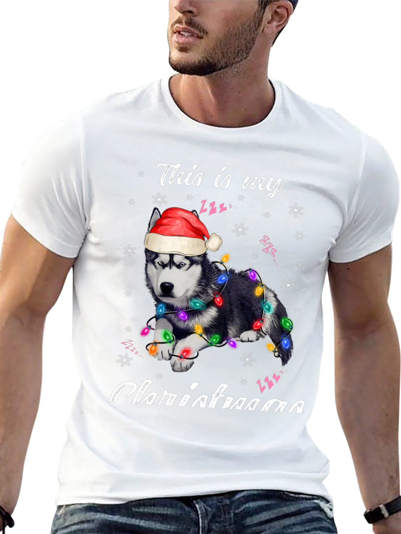 Festive Dog Christmas T-Shirt