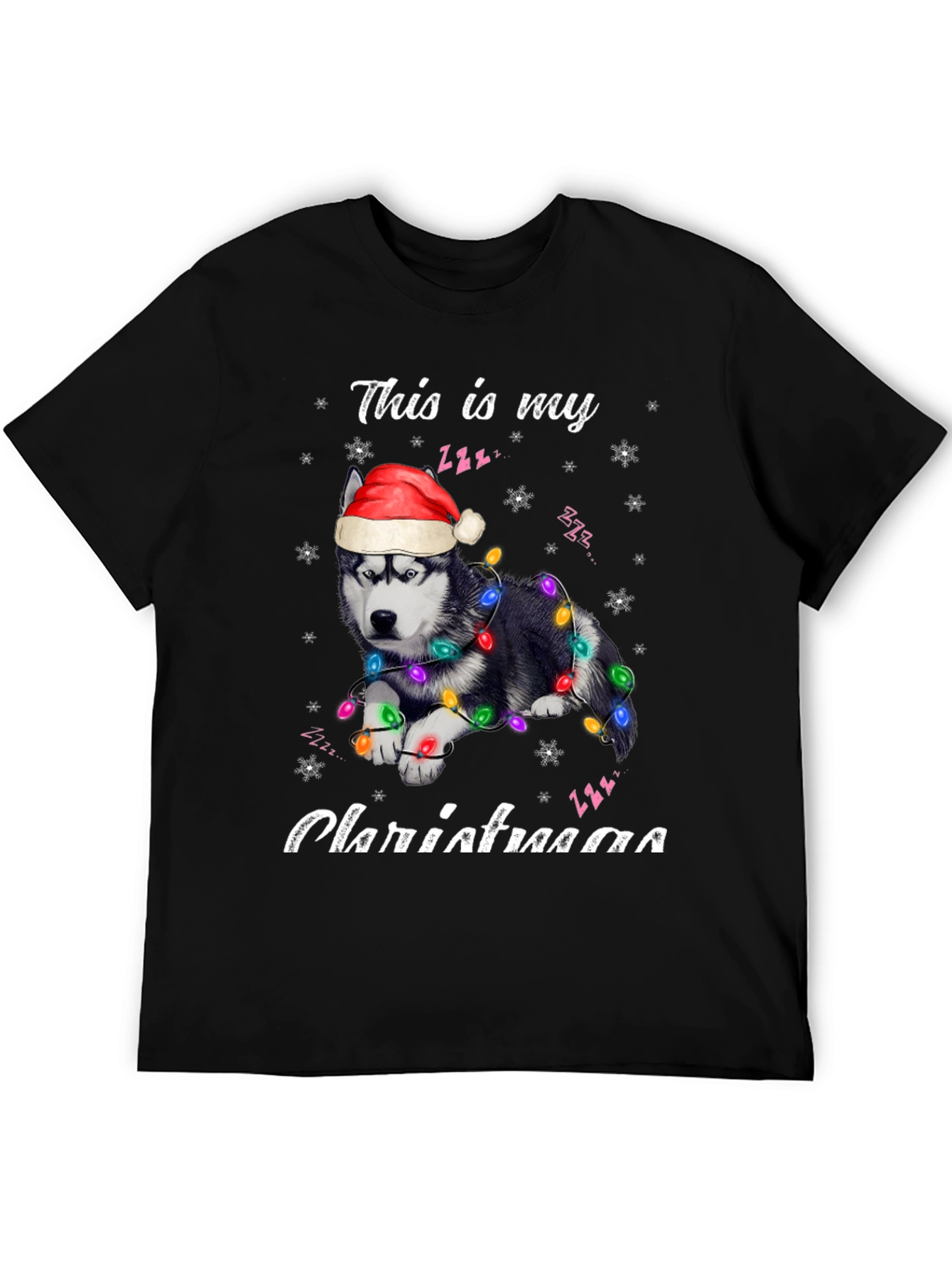 Festive Dog Christmas T-Shirt