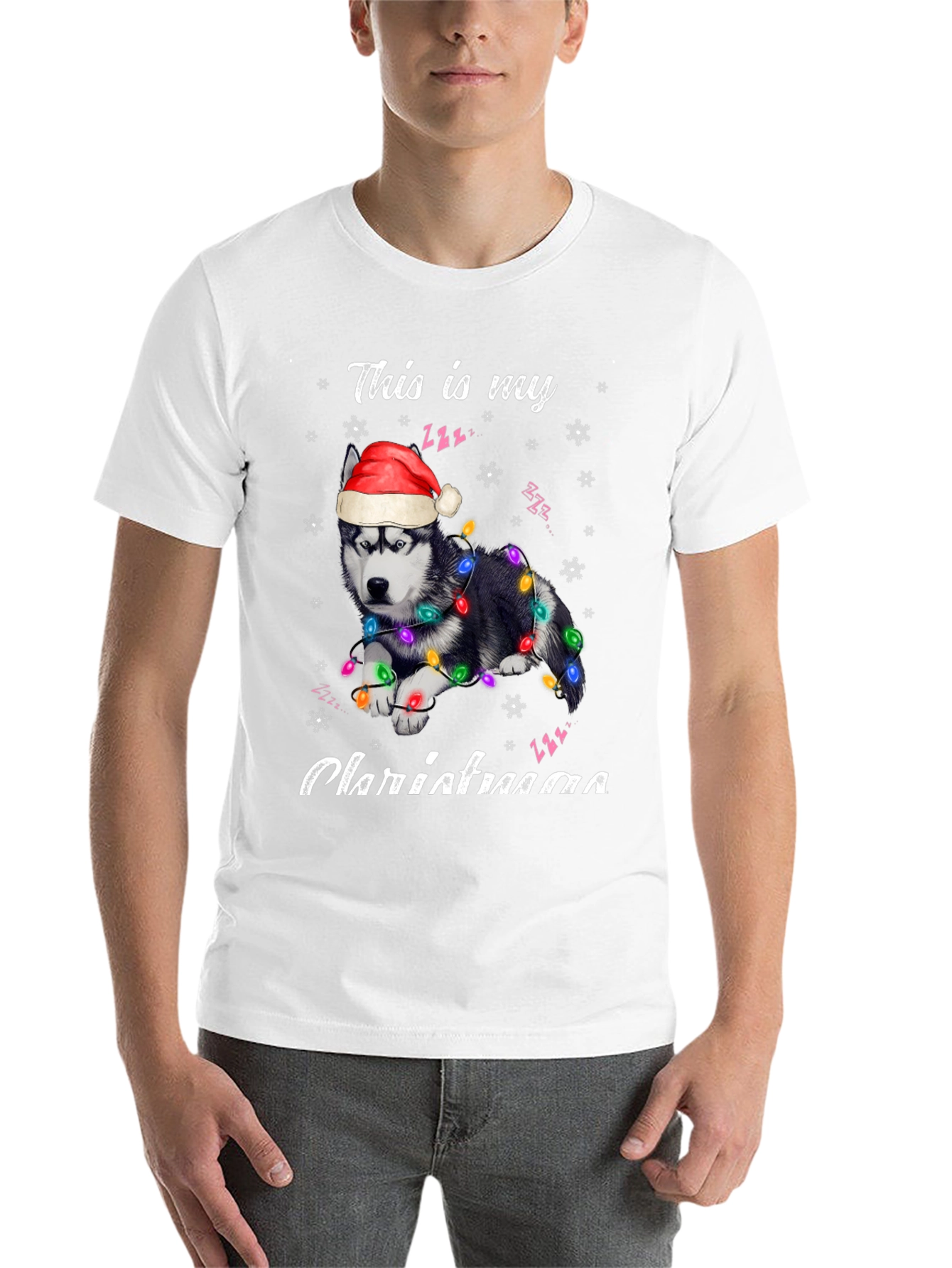 Festive Dog Christmas T-Shirt