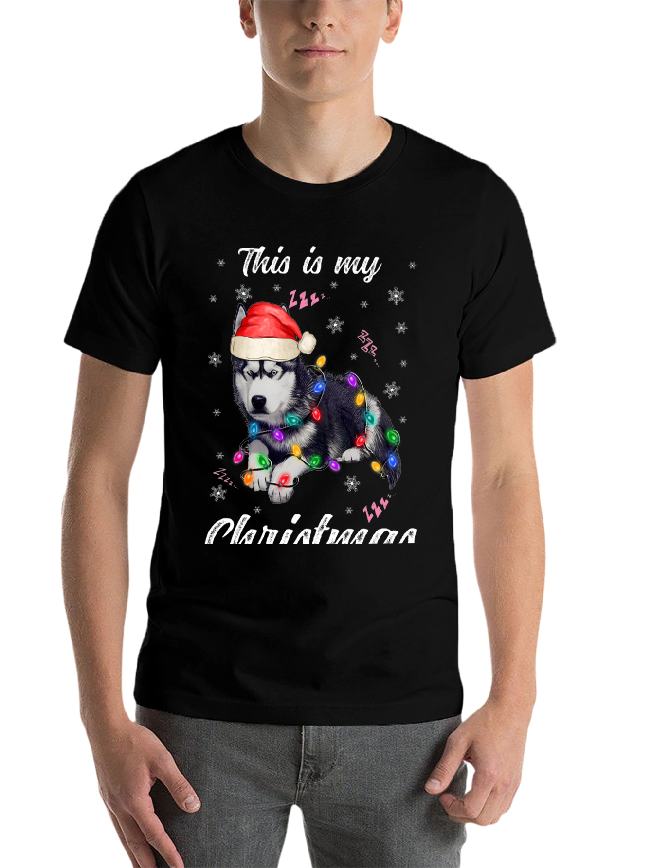Festive Dog Christmas T-Shirt