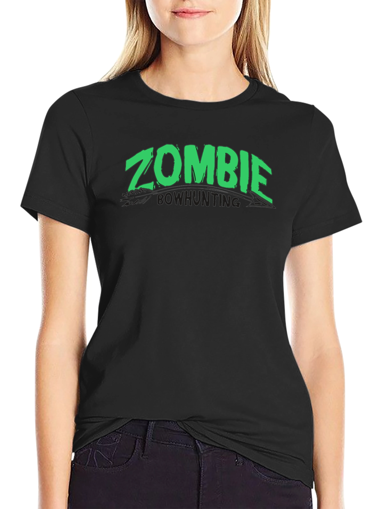 Zombie Bowhunting Black T-Shirt