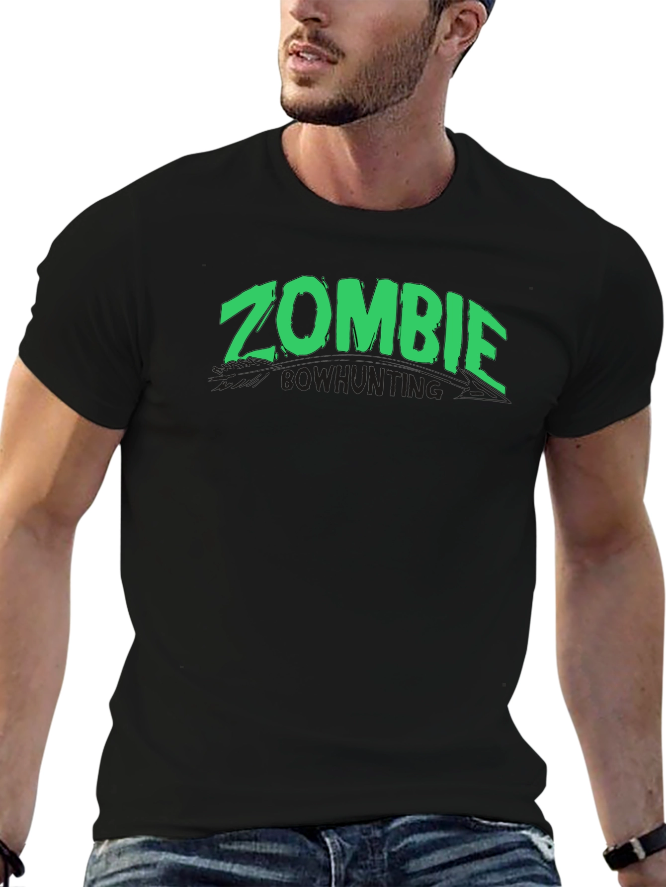 Zombie Bowhunting Black T-Shirt