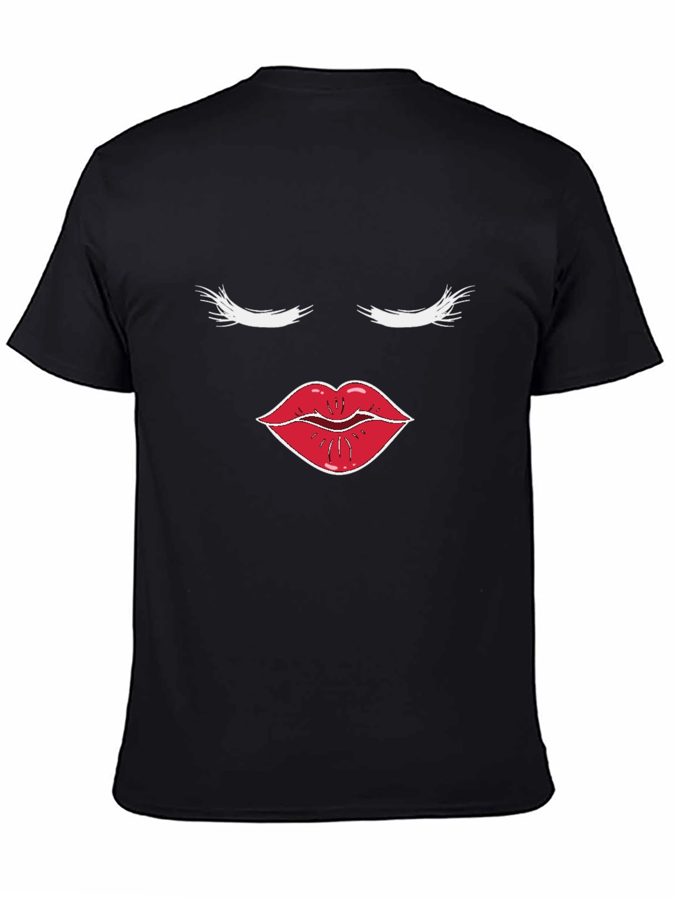 Glam Face Graphic Tee - Stylish Cotton T-Shirt