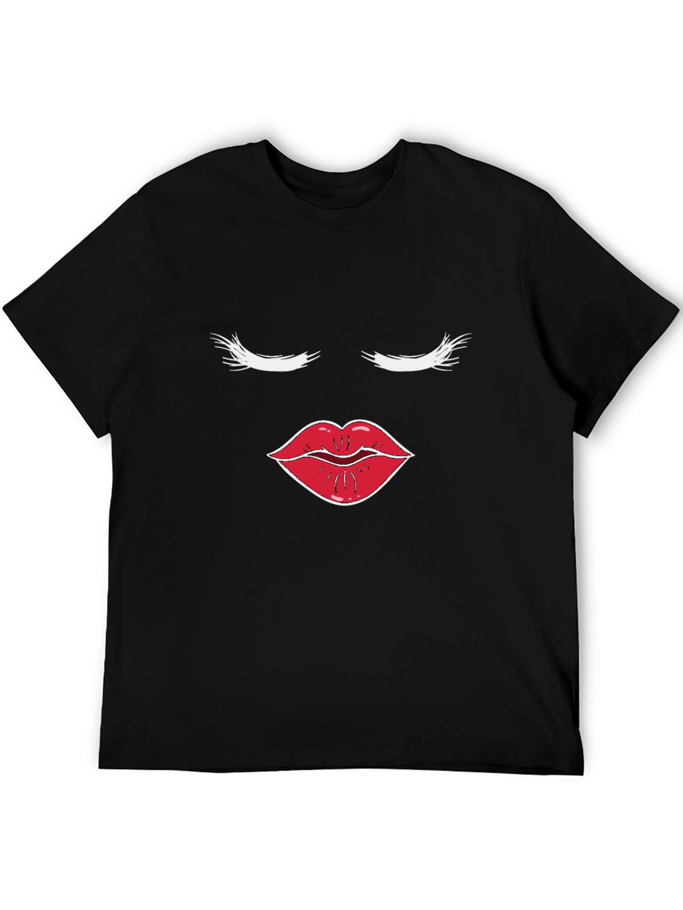 Glam Face Graphic Tee - Stylish Cotton T-Shirt