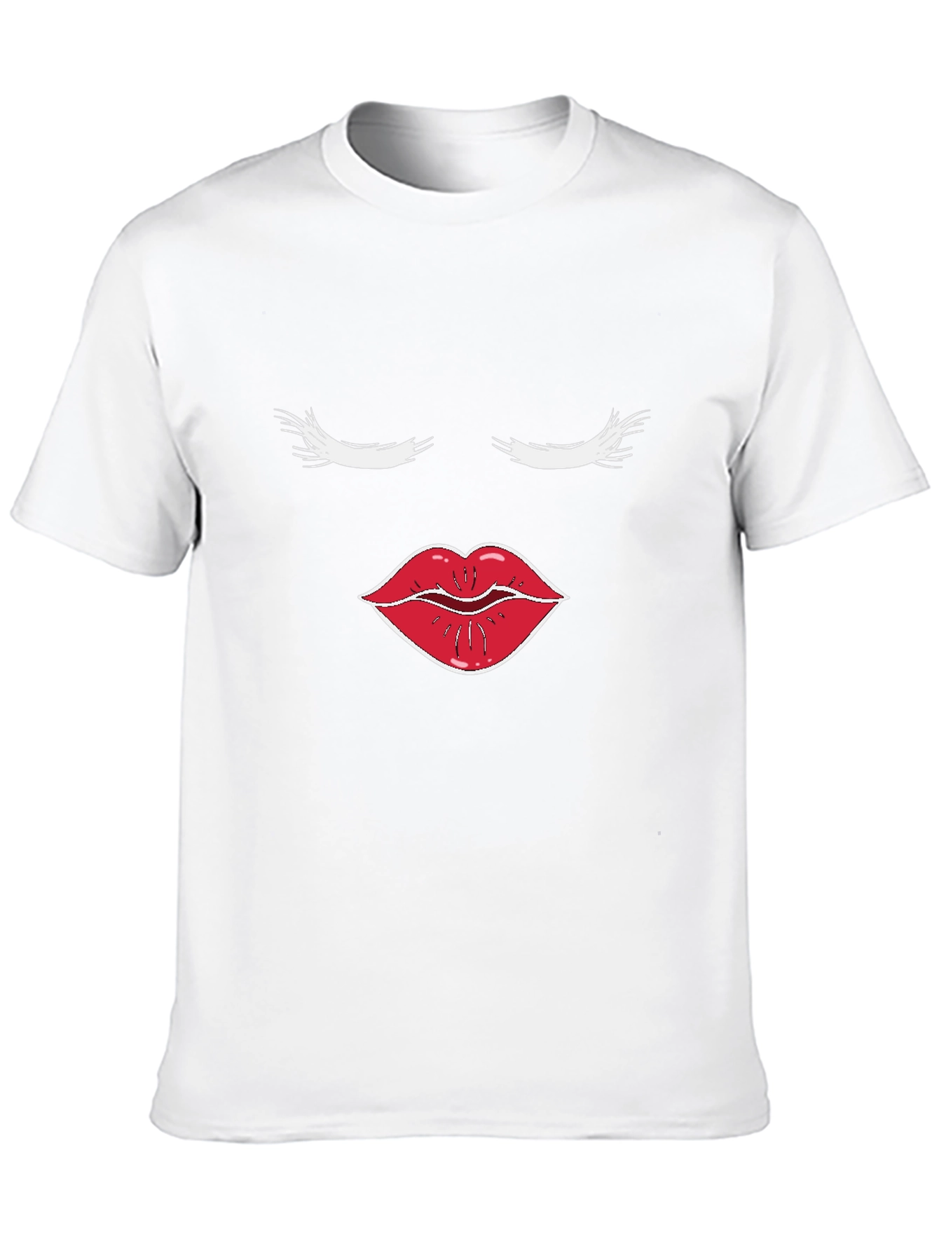 Glam Face Graphic Tee - Stylish Cotton T-Shirt