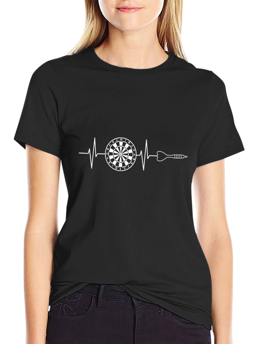 Dartboard Heartbeat T-Shirt - Darts Player Tee