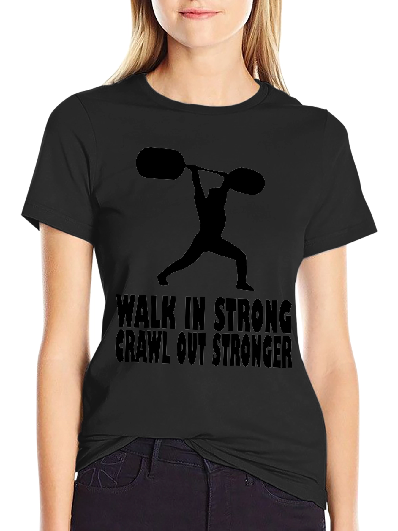 Walk in Stronger T-Shirt Gym Workout Tee