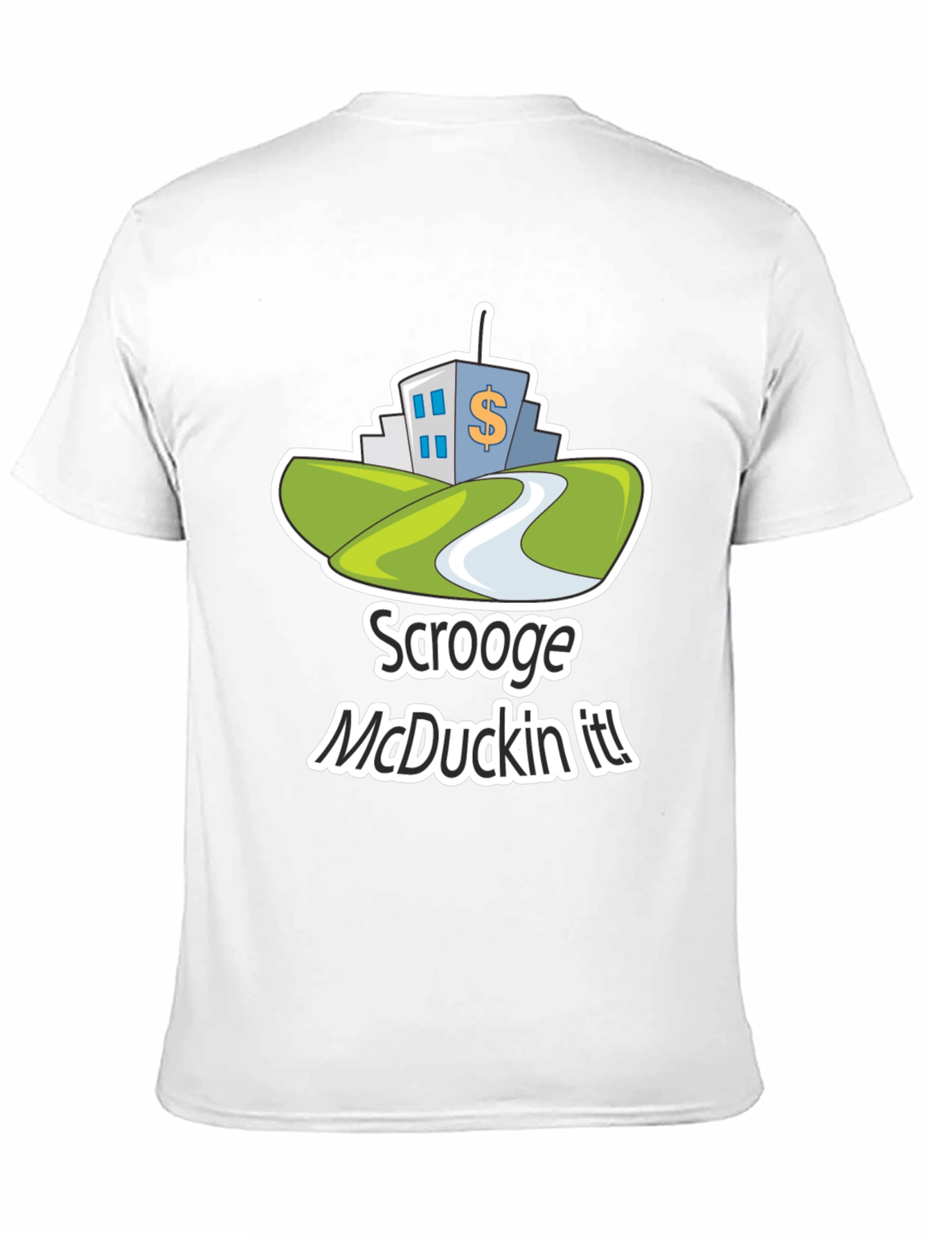 Scrooge McDuckin It! T-Shirt Black Cotton Blend