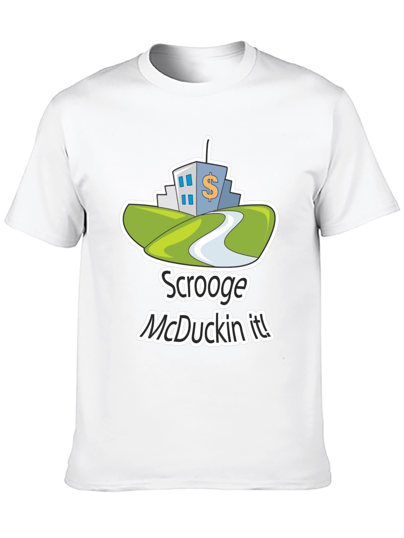 Scrooge McDuckin It! T-Shirt Black Cotton Blend