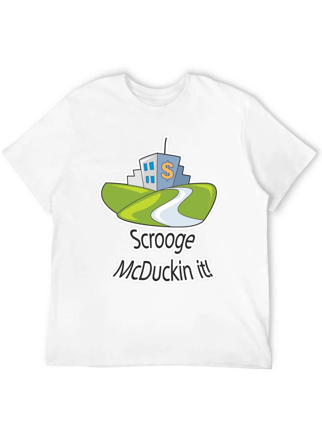 Scrooge McDuckin It! T-Shirt Black Cotton Blend