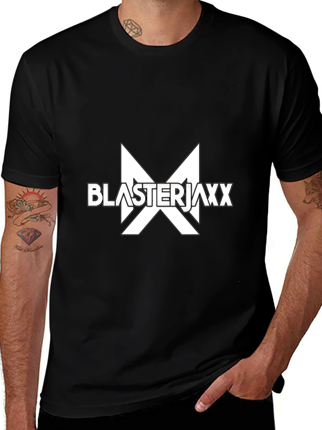 Blasterjaxx Logo Black Tee - EDM Fan Apparel
