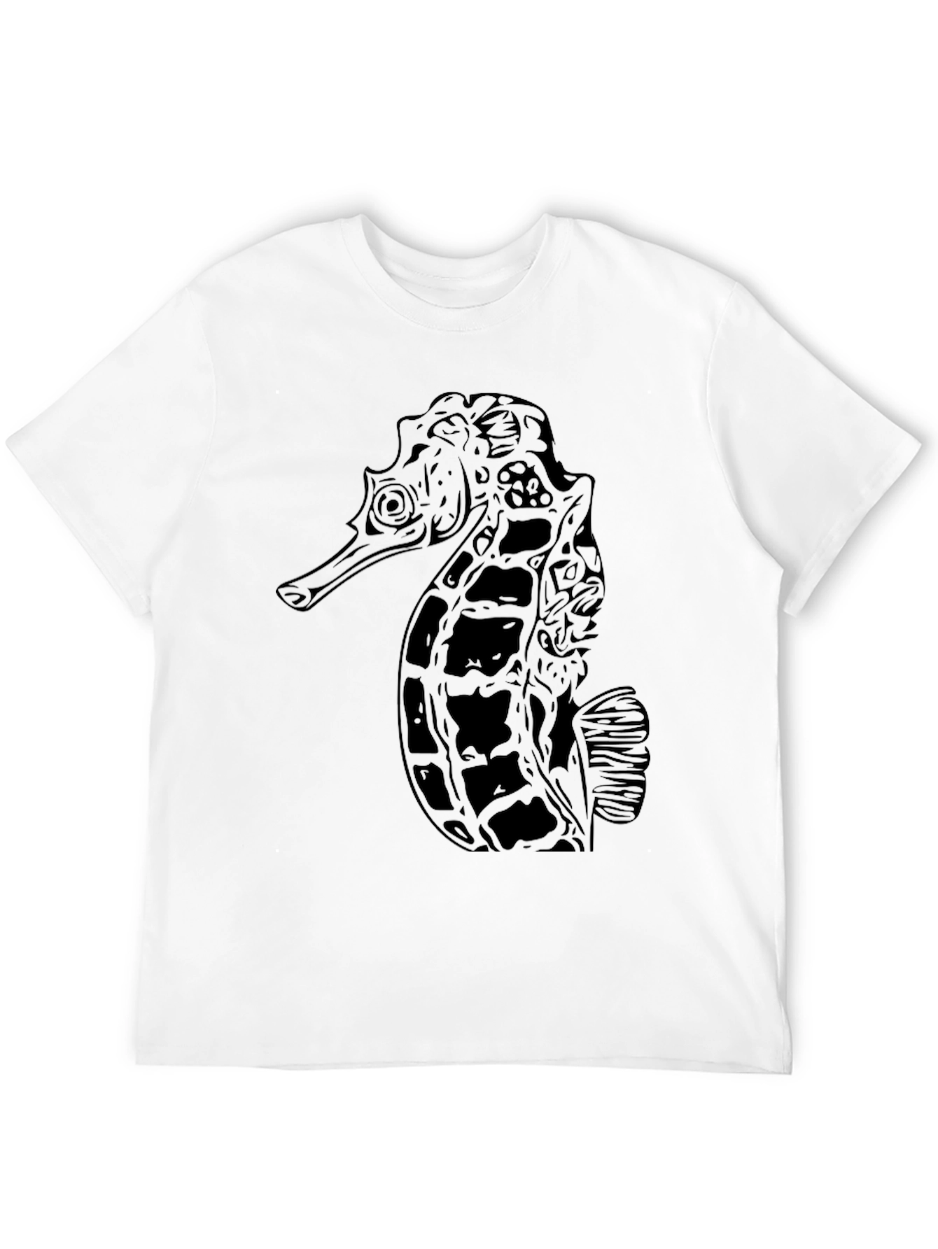 Black Seahorse Graphic Tee - Unisex