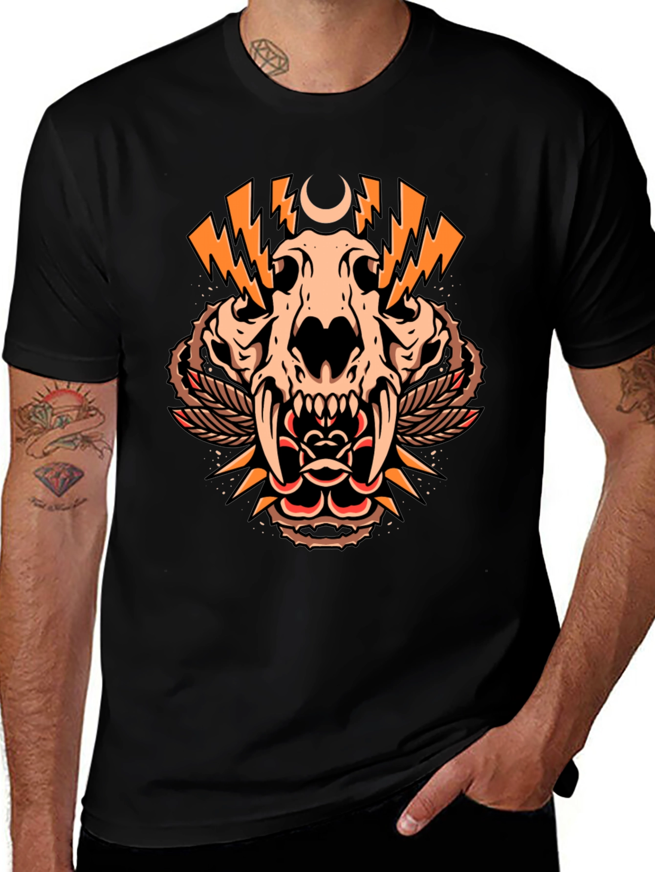 Skull and Rose Graphic Tee