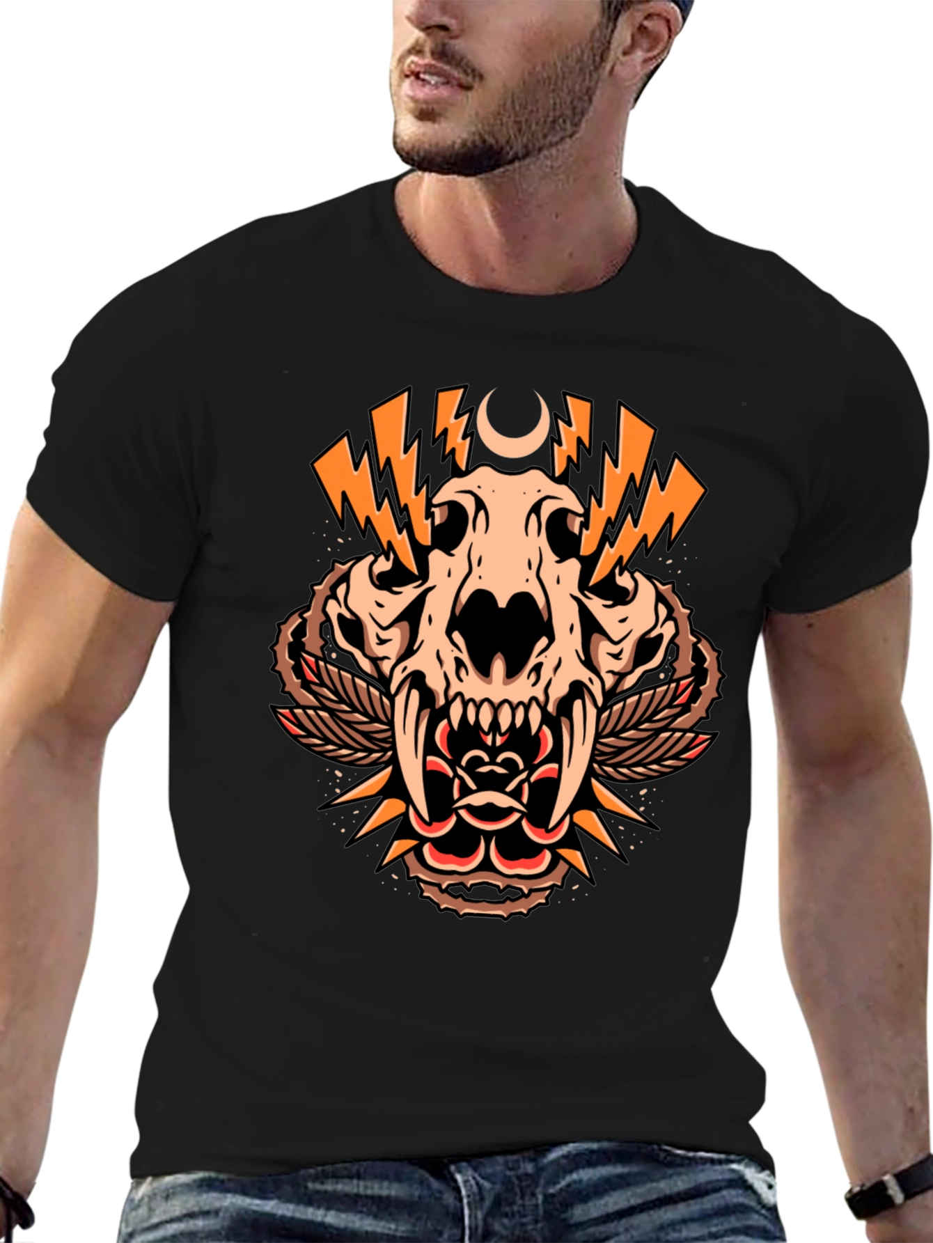 Skull and Rose Graphic Tee