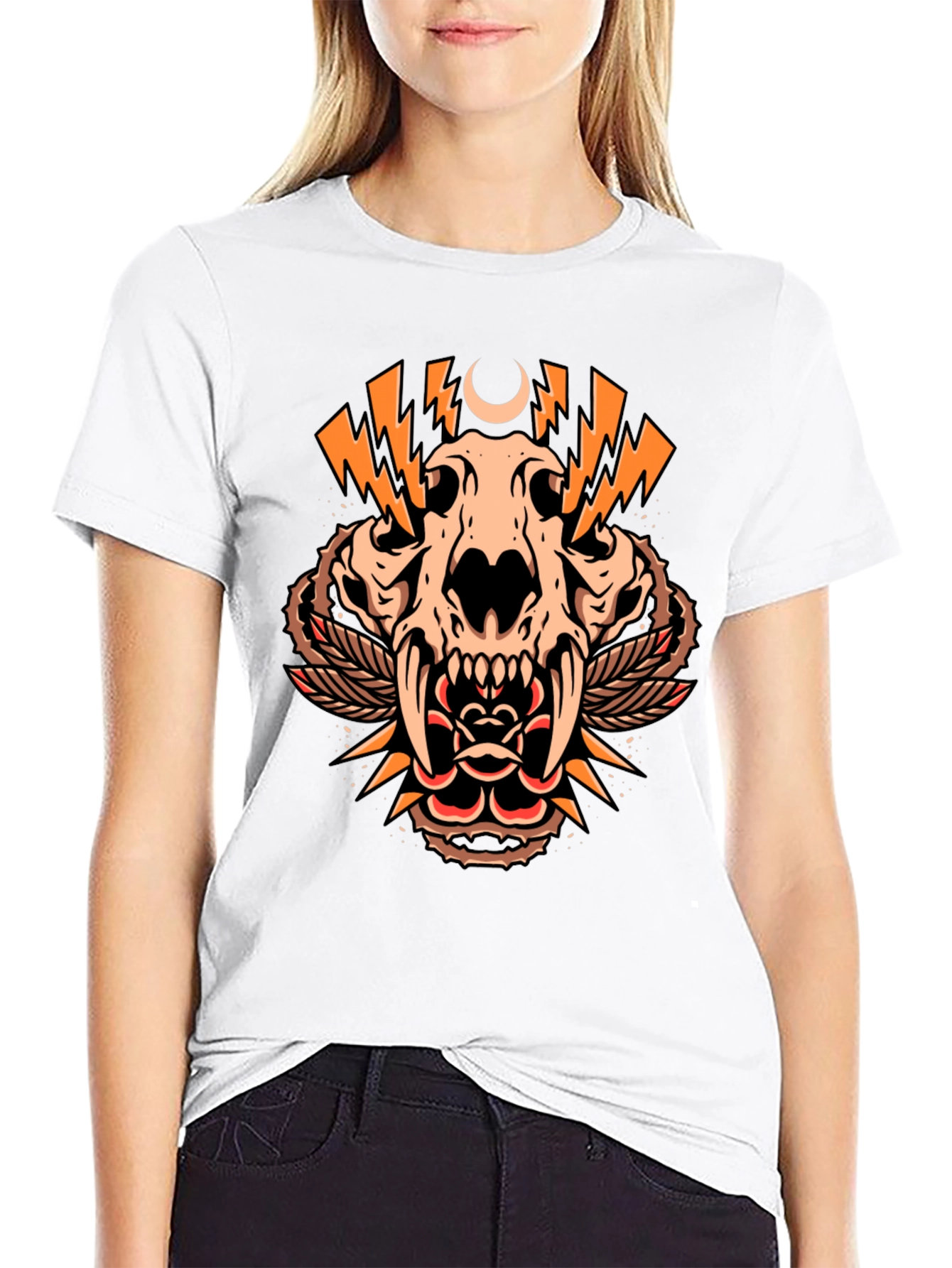 Skull and Rose Graphic Tee