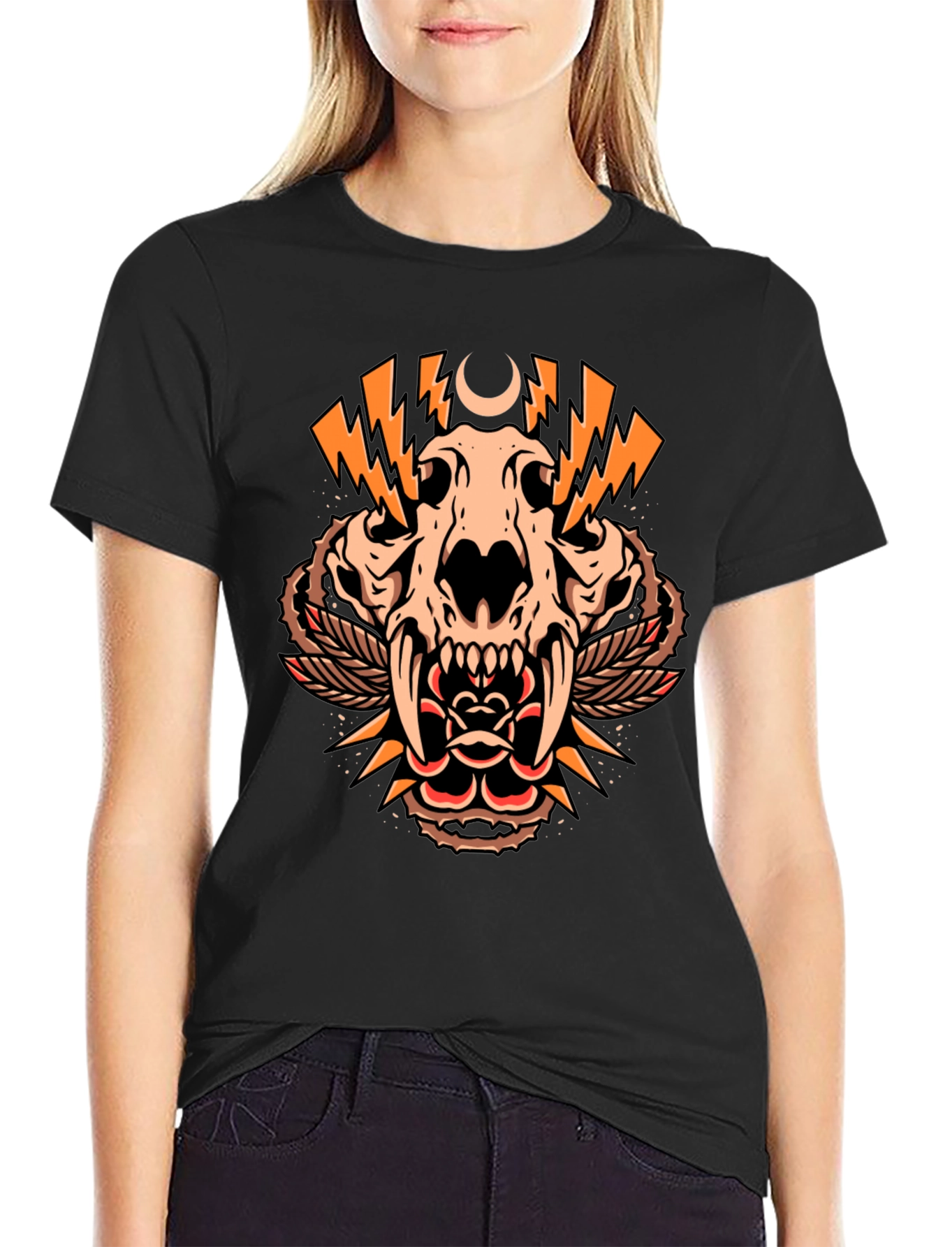 Skull and Rose Graphic Tee