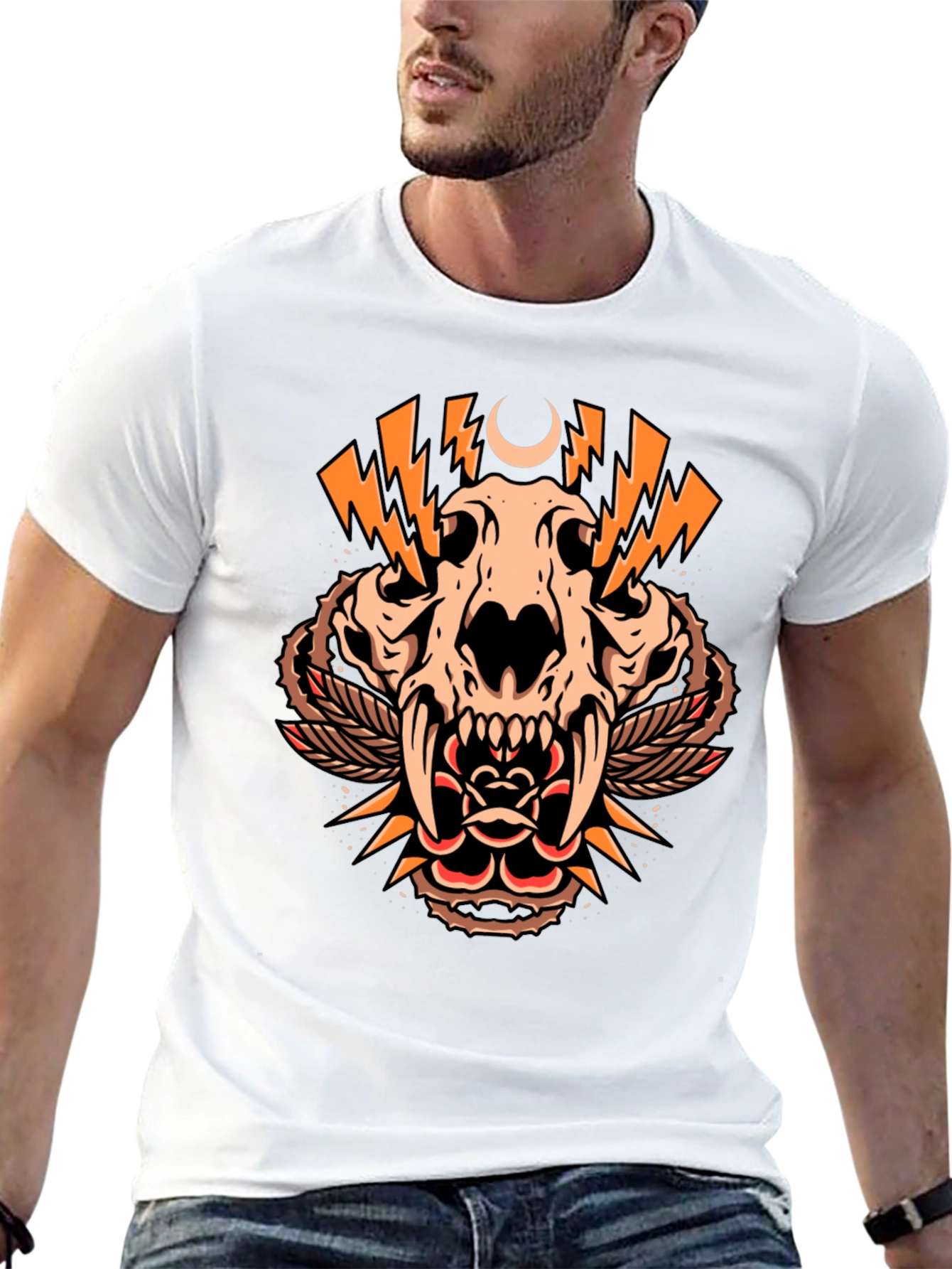 Skull and Rose Graphic Tee