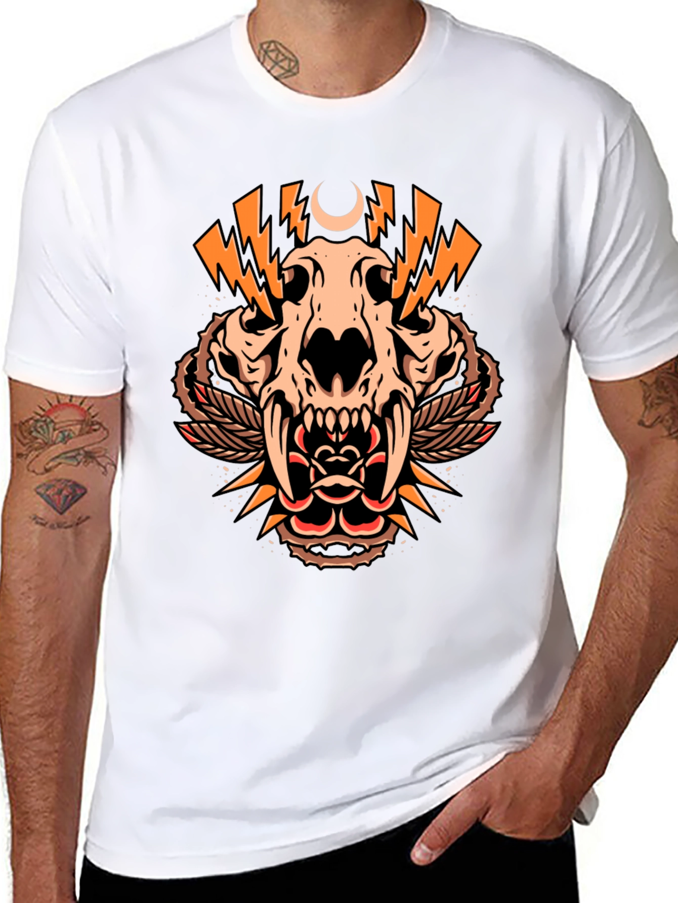 Skull and Rose Graphic Tee