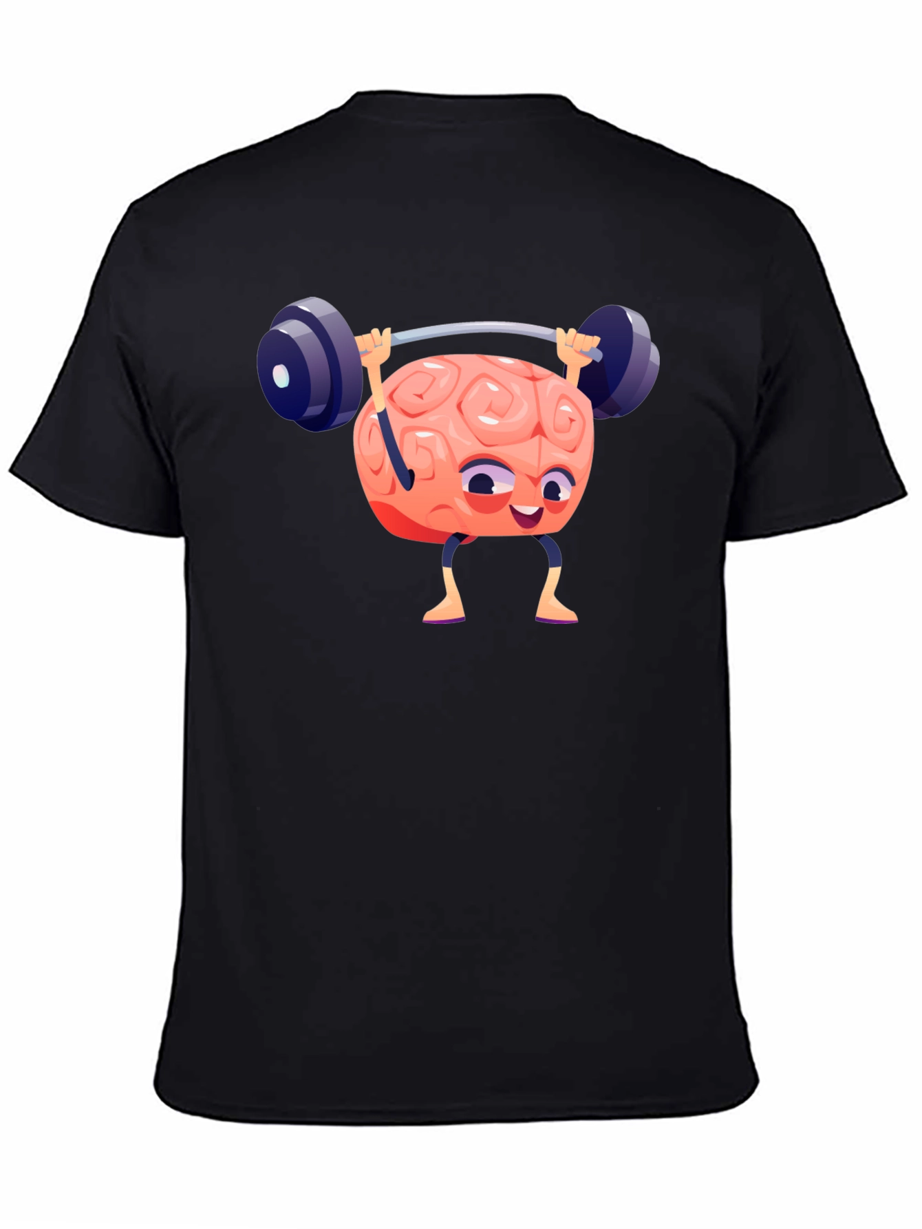 Brain Lifting Weights Graphic T-Shirt