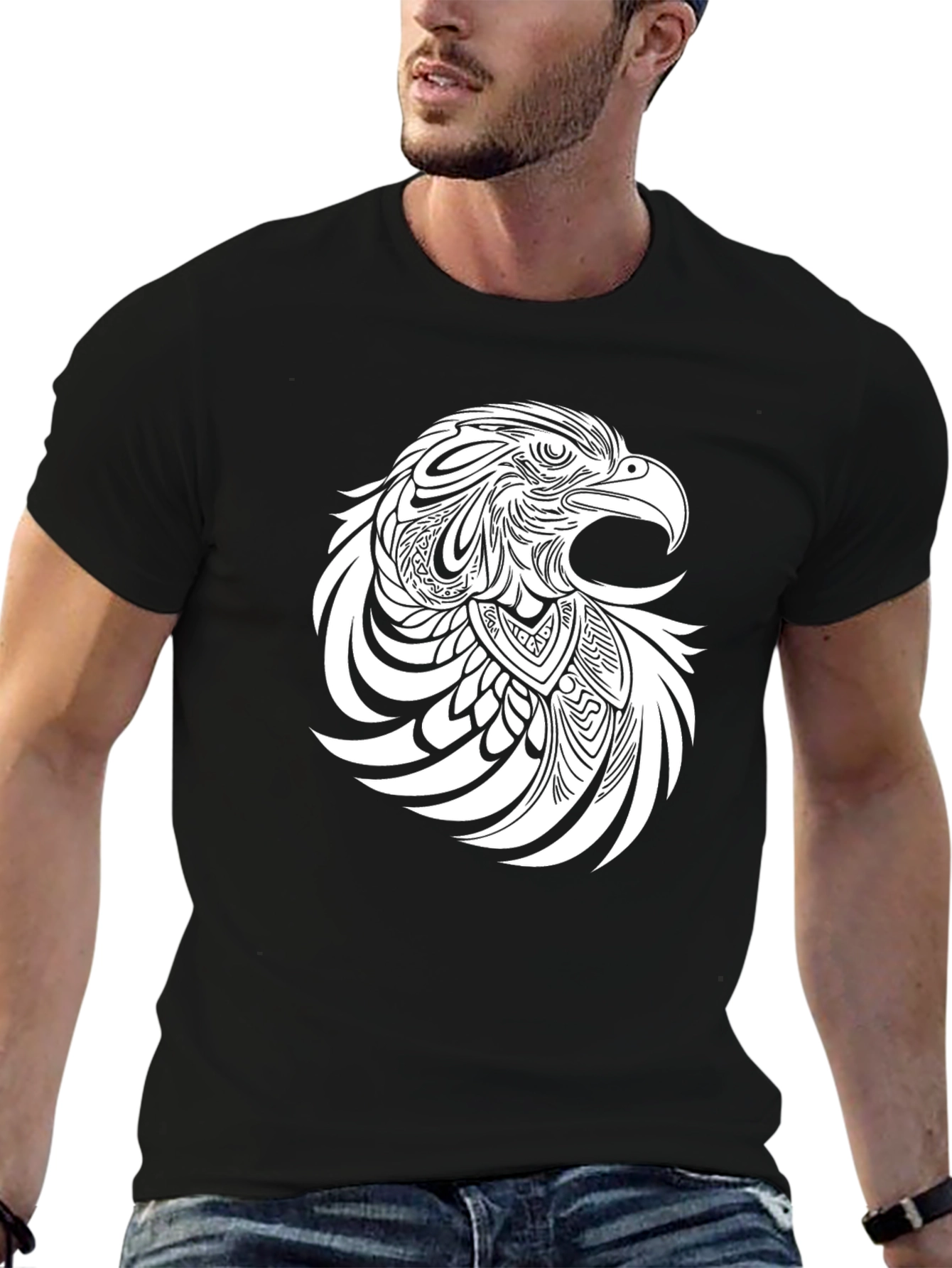 Eagle Graphic Black Tee