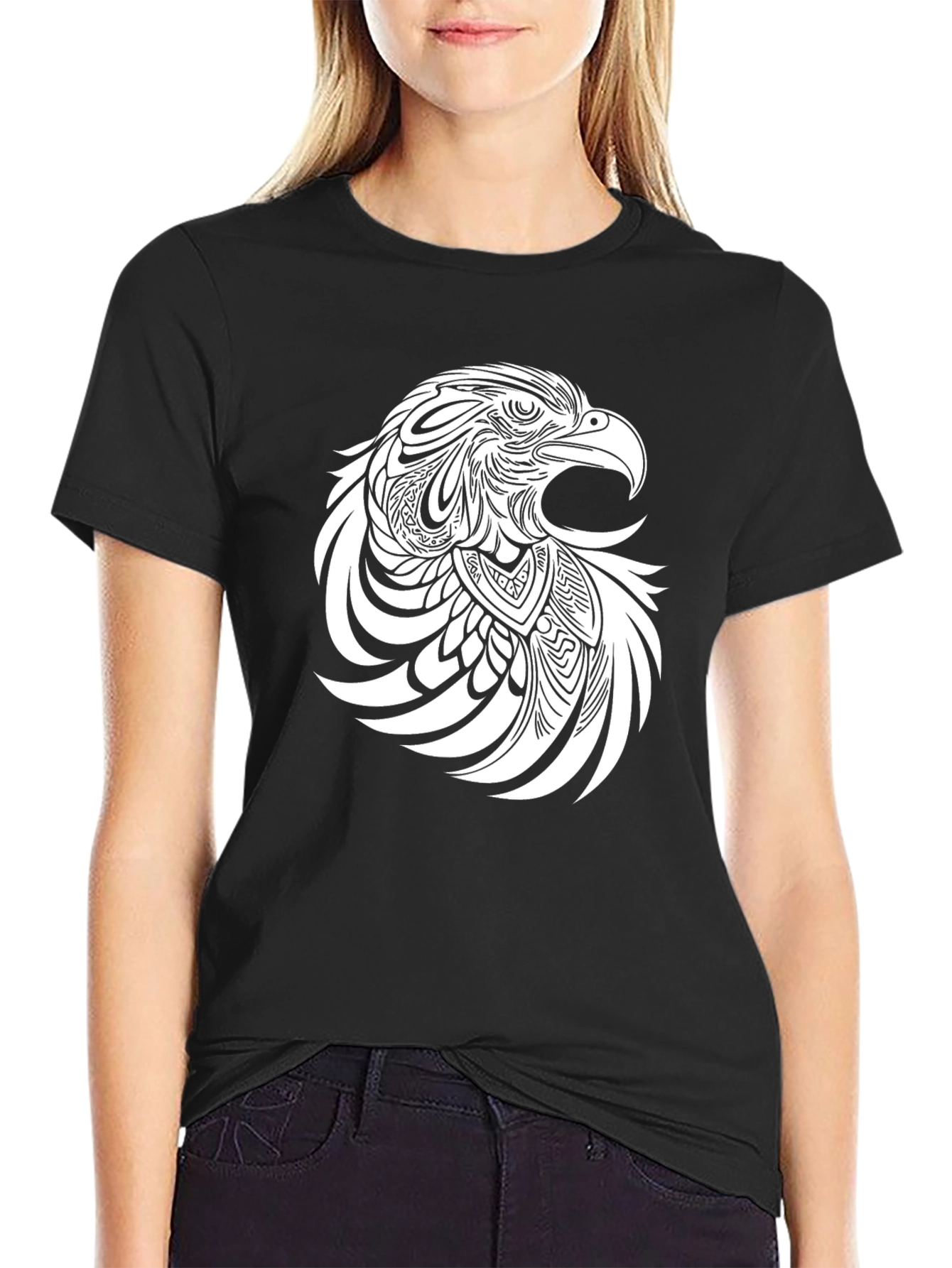 Eagle Graphic Black Tee