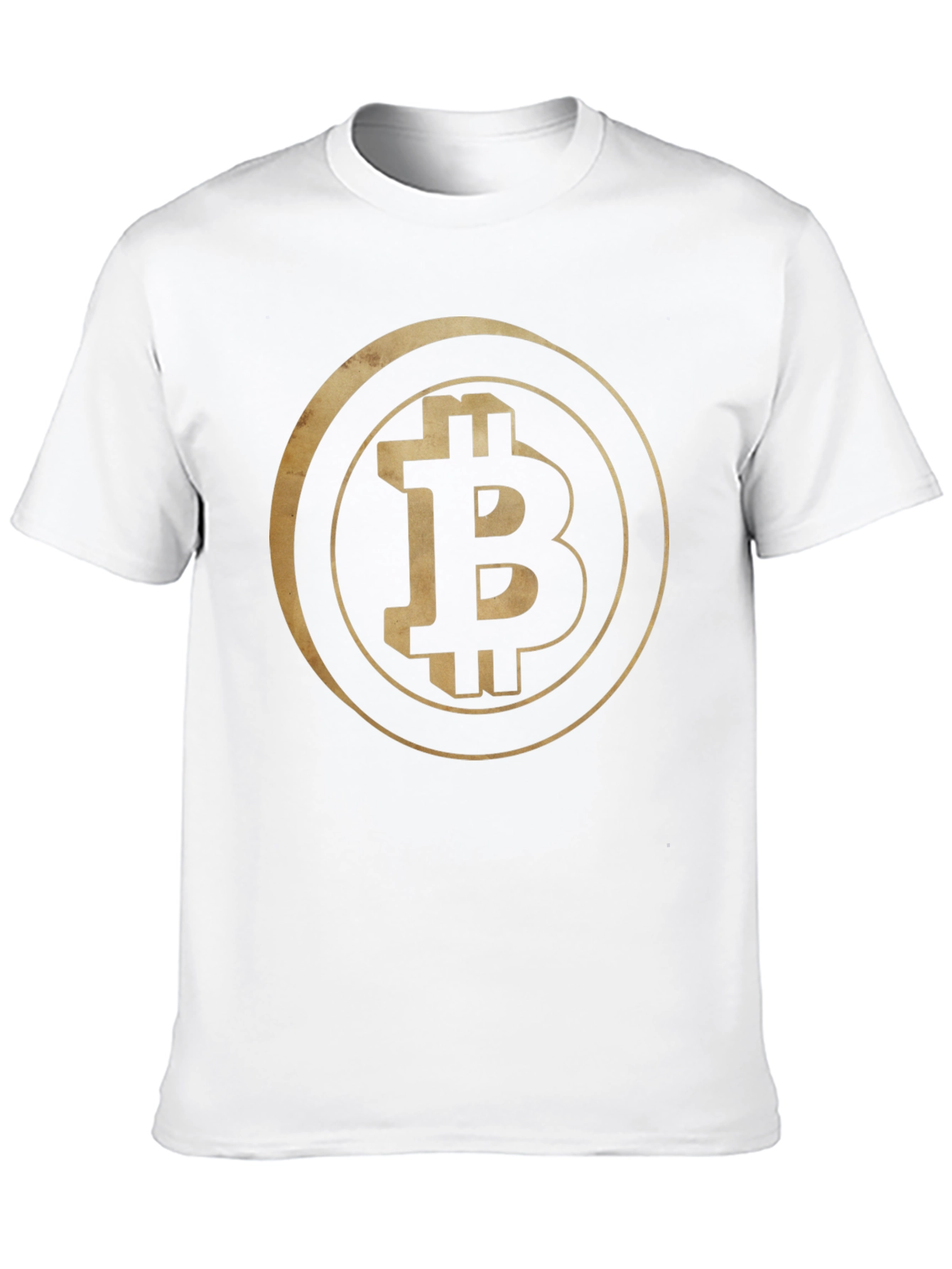 Bitcoin Crypto Gold Logo Black Tee