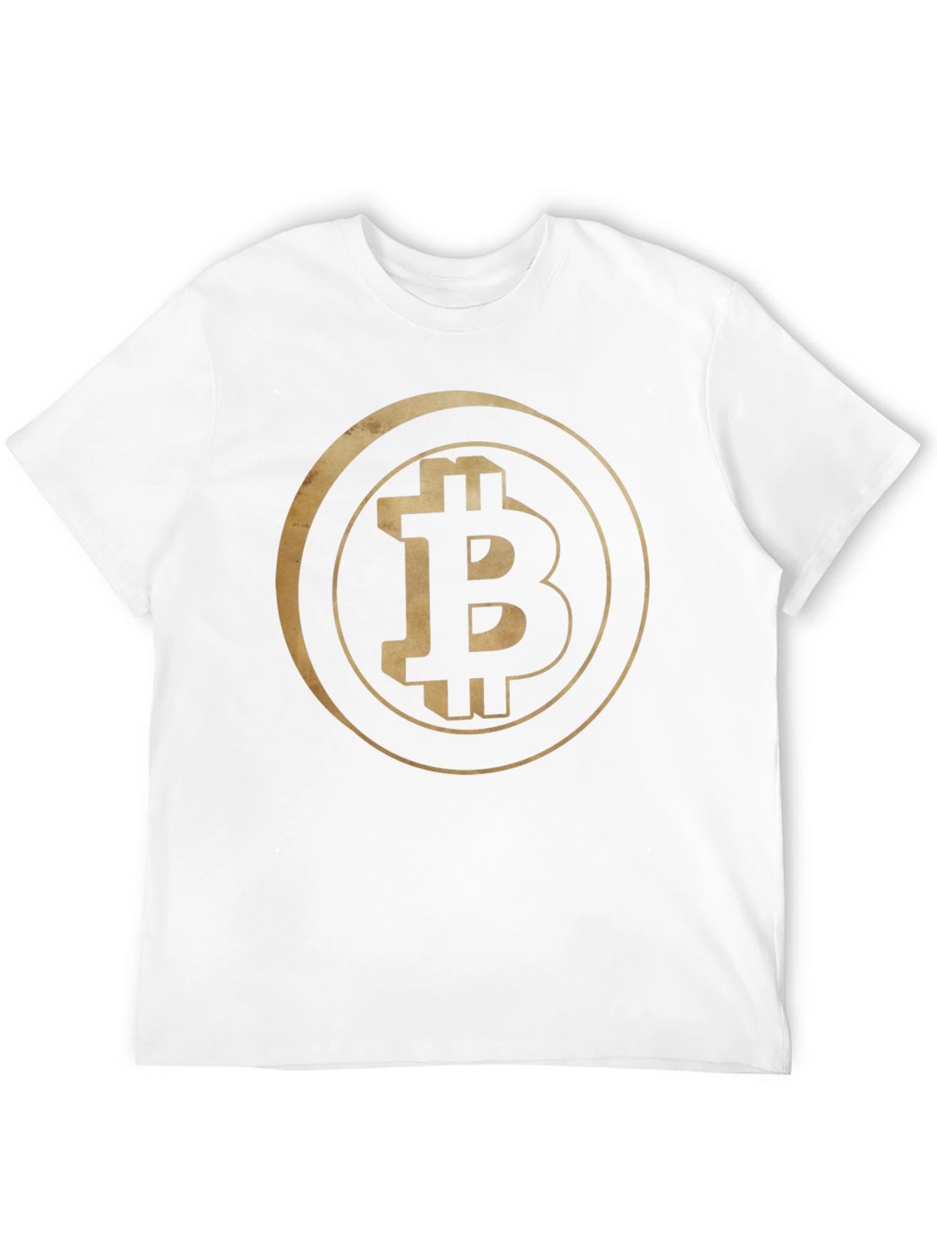 Bitcoin Crypto Gold Logo Black Tee