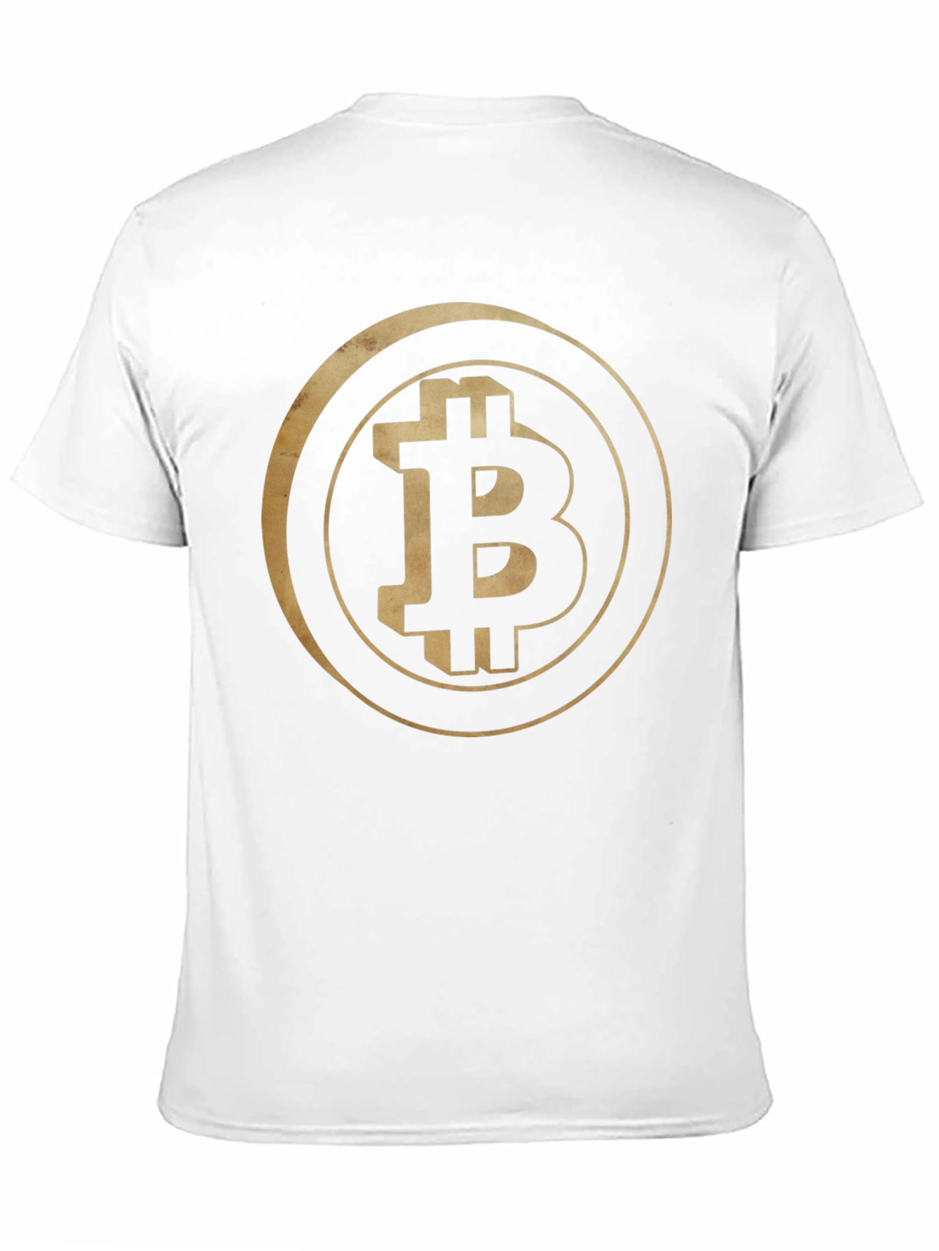 Bitcoin Crypto Gold Logo Black Tee