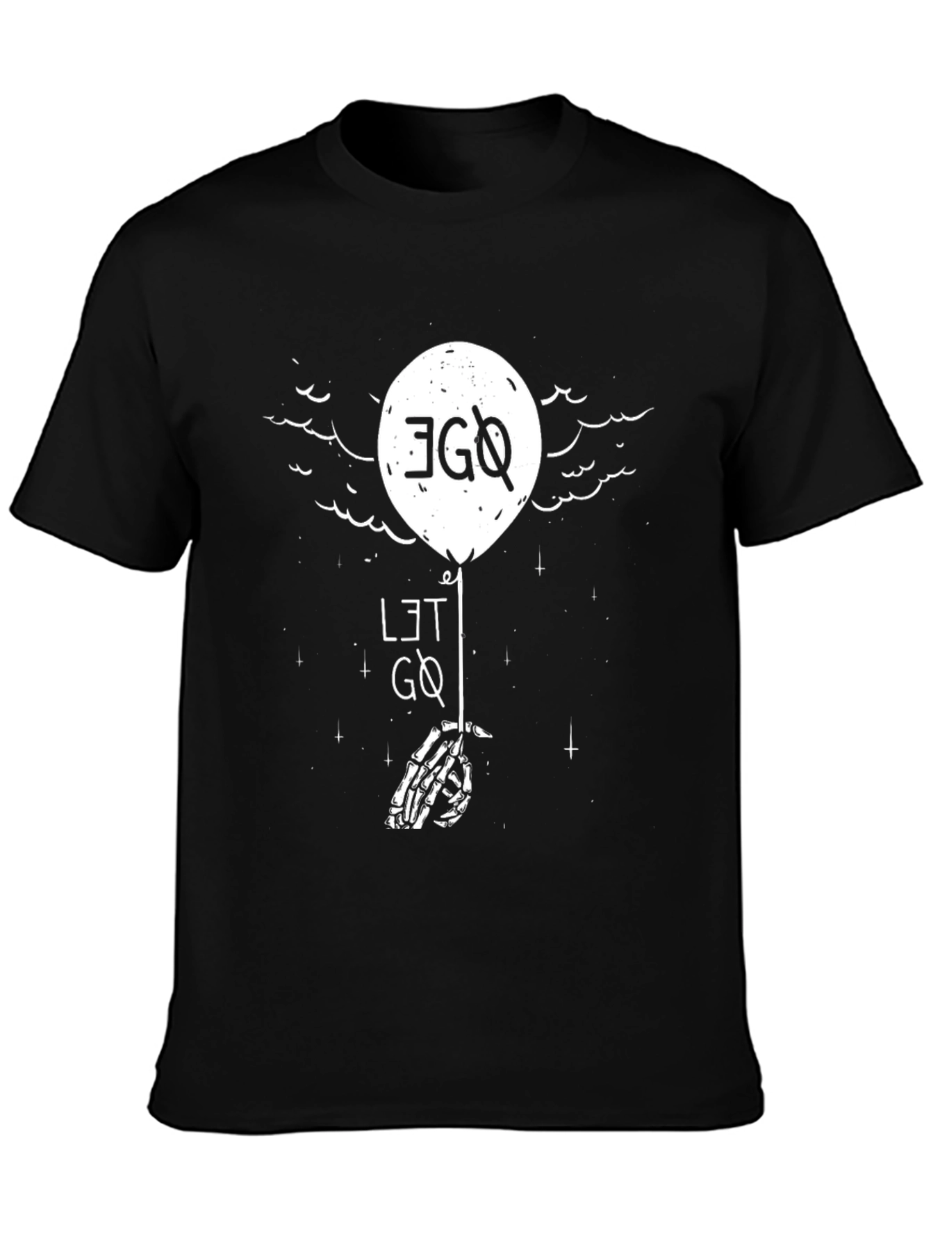 Ego Let Go Graphic Tee - Black Cotton T-Shirt