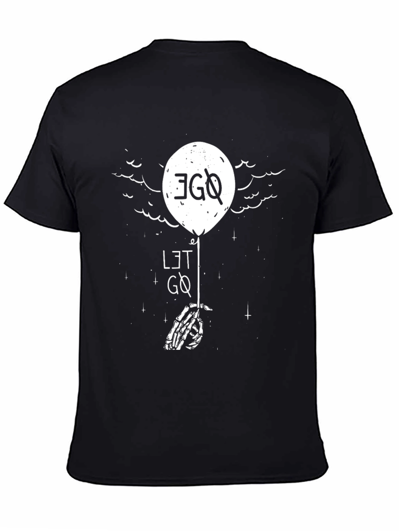 Ego Let Go Graphic Tee - Black Cotton T-Shirt