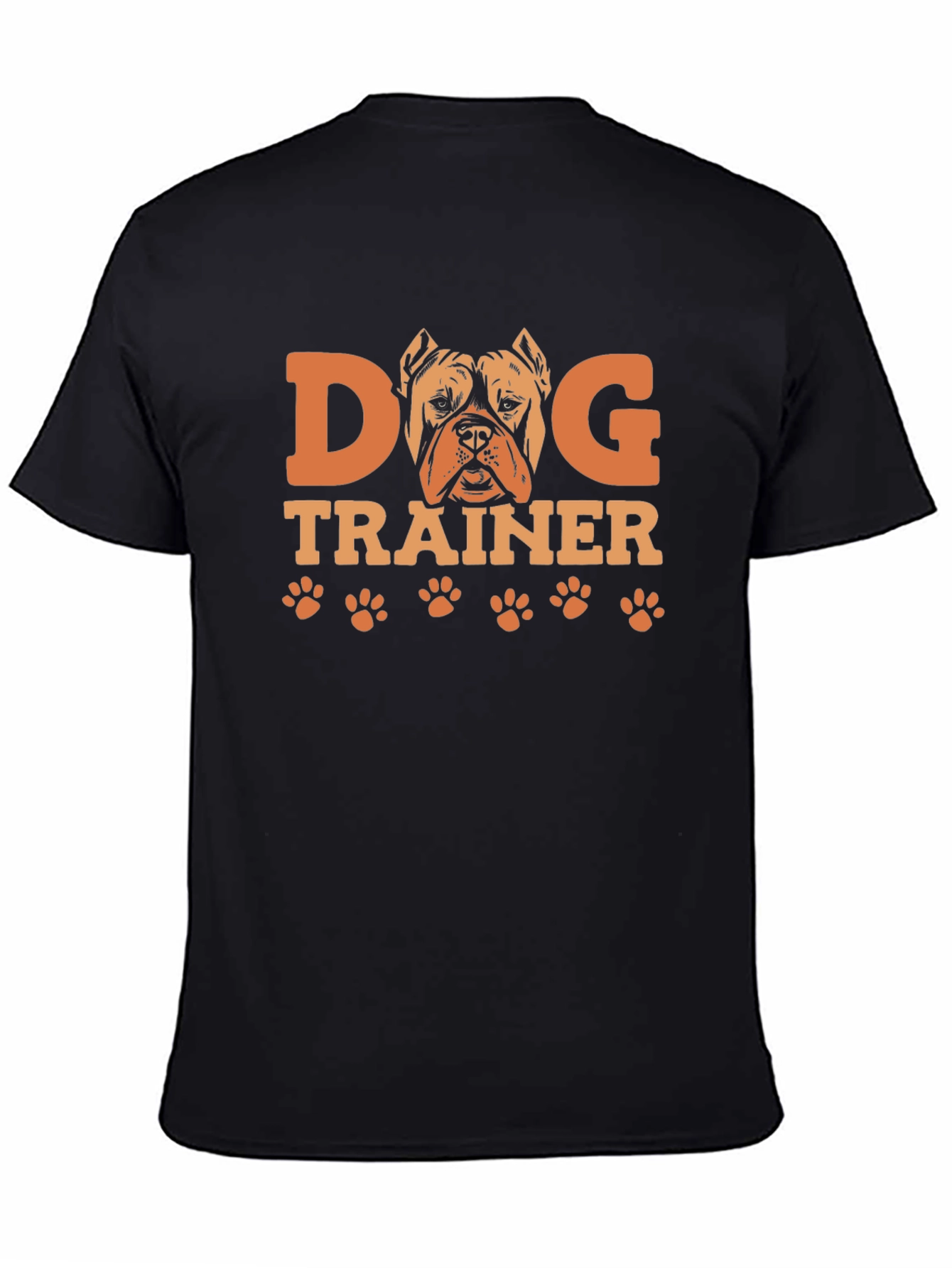 Dog Trainer Graphic Tee -  Pitbull Paw Print Design