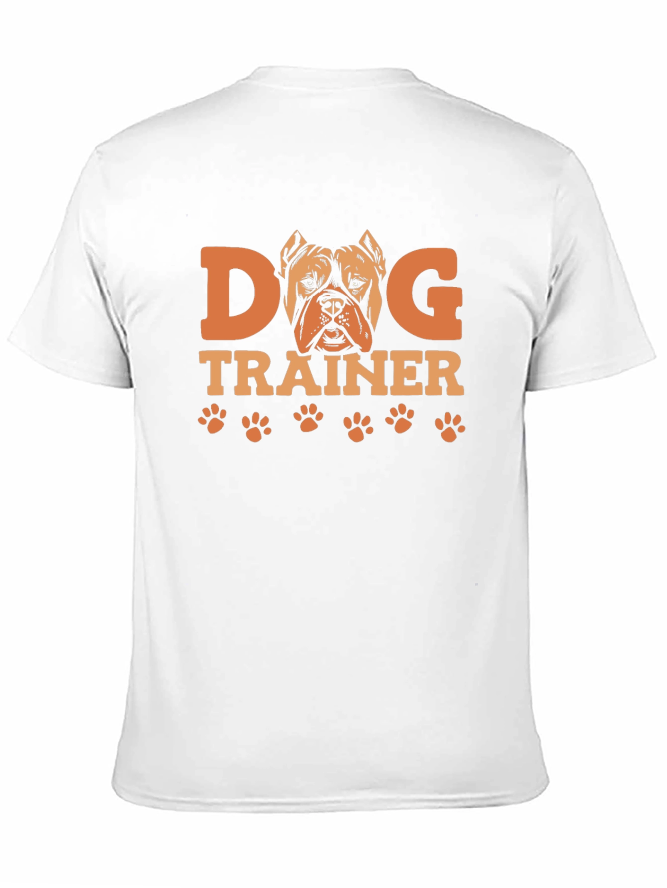 Dog Trainer Graphic Tee -  Pitbull Paw Print Design